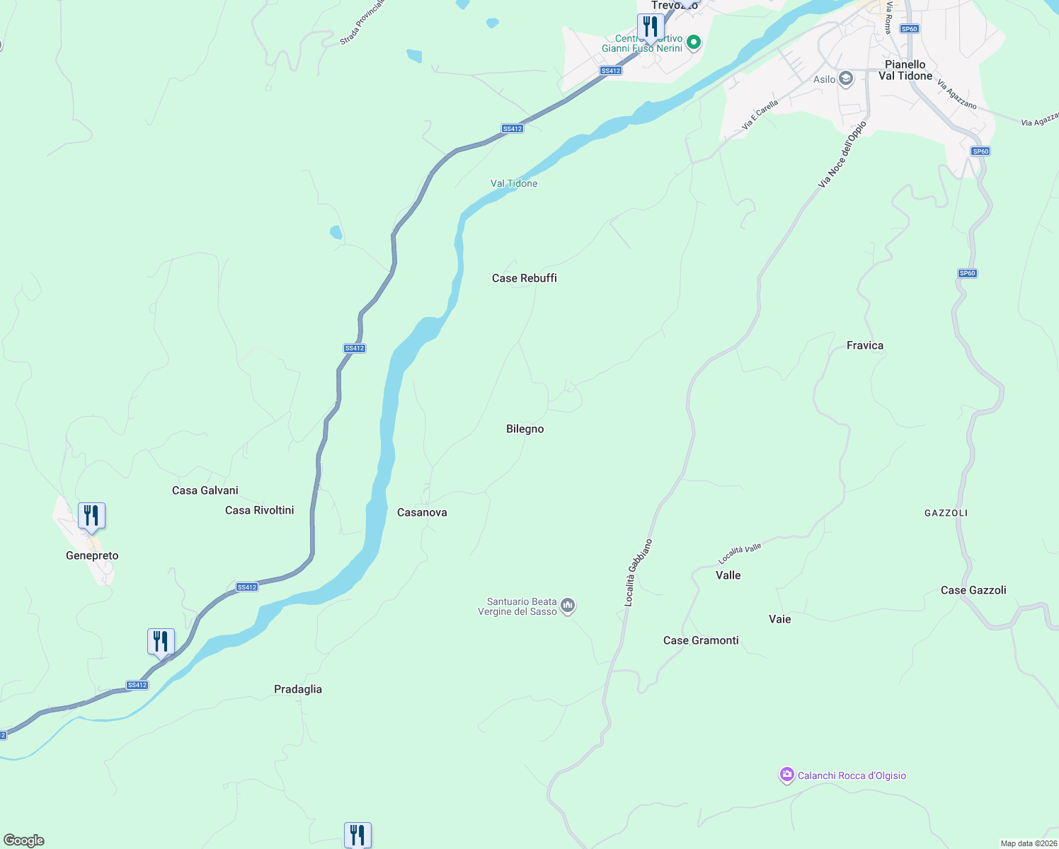 map of restaurants, bars, coffee shops, grocery stores, and more near 5 Località Bilegno in Bilegno