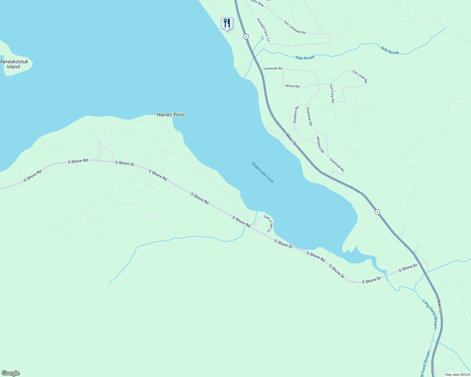 map of restaurants, bars, coffee shops, grocery stores, and more near 2 Rod Road in Rangeley