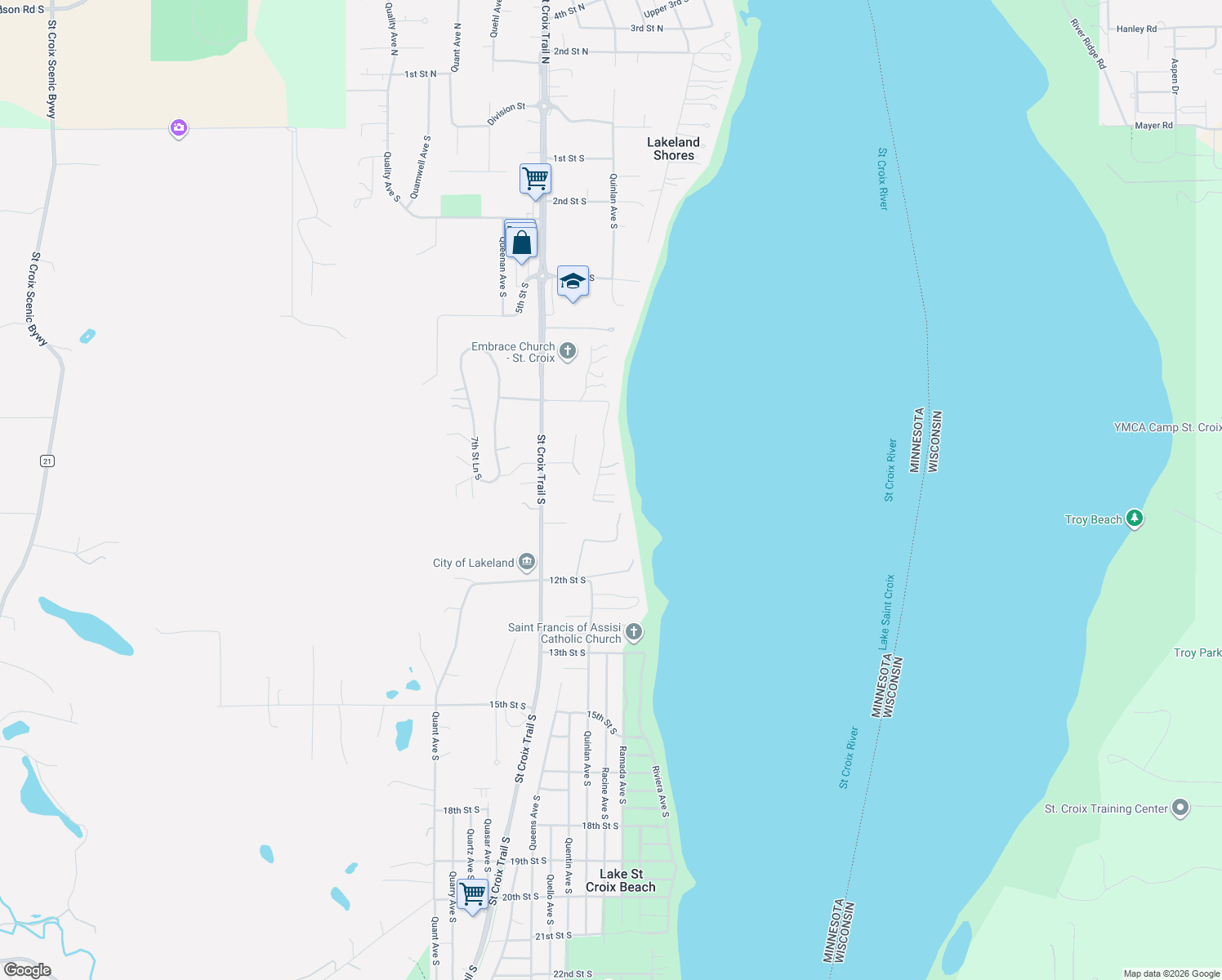 map of restaurants, bars, coffee shops, grocery stores, and more near 945 Quentin Avenue South in Lakeland