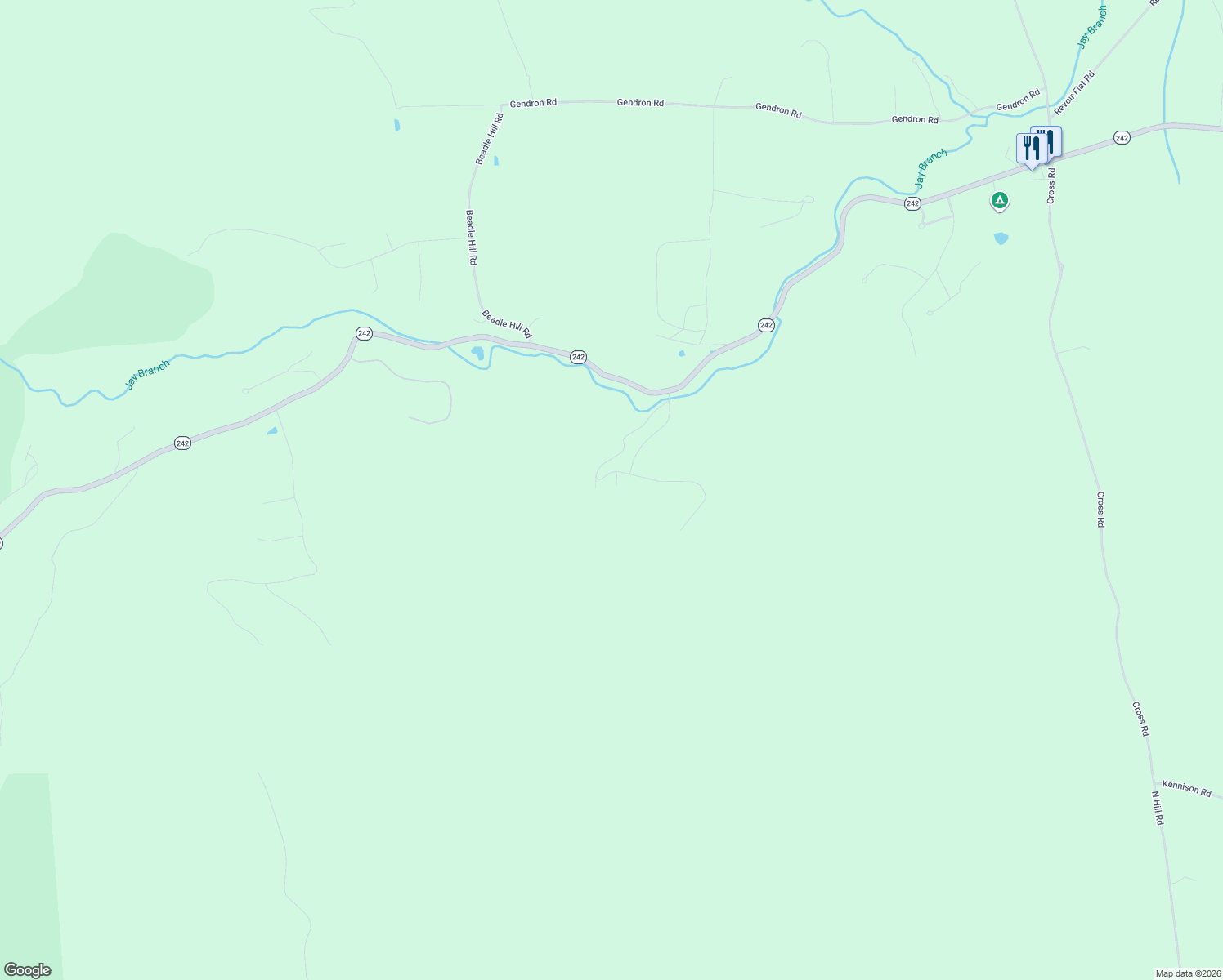 map of restaurants, bars, coffee shops, grocery stores, and more near 364 Lucier Farm Road in Jay