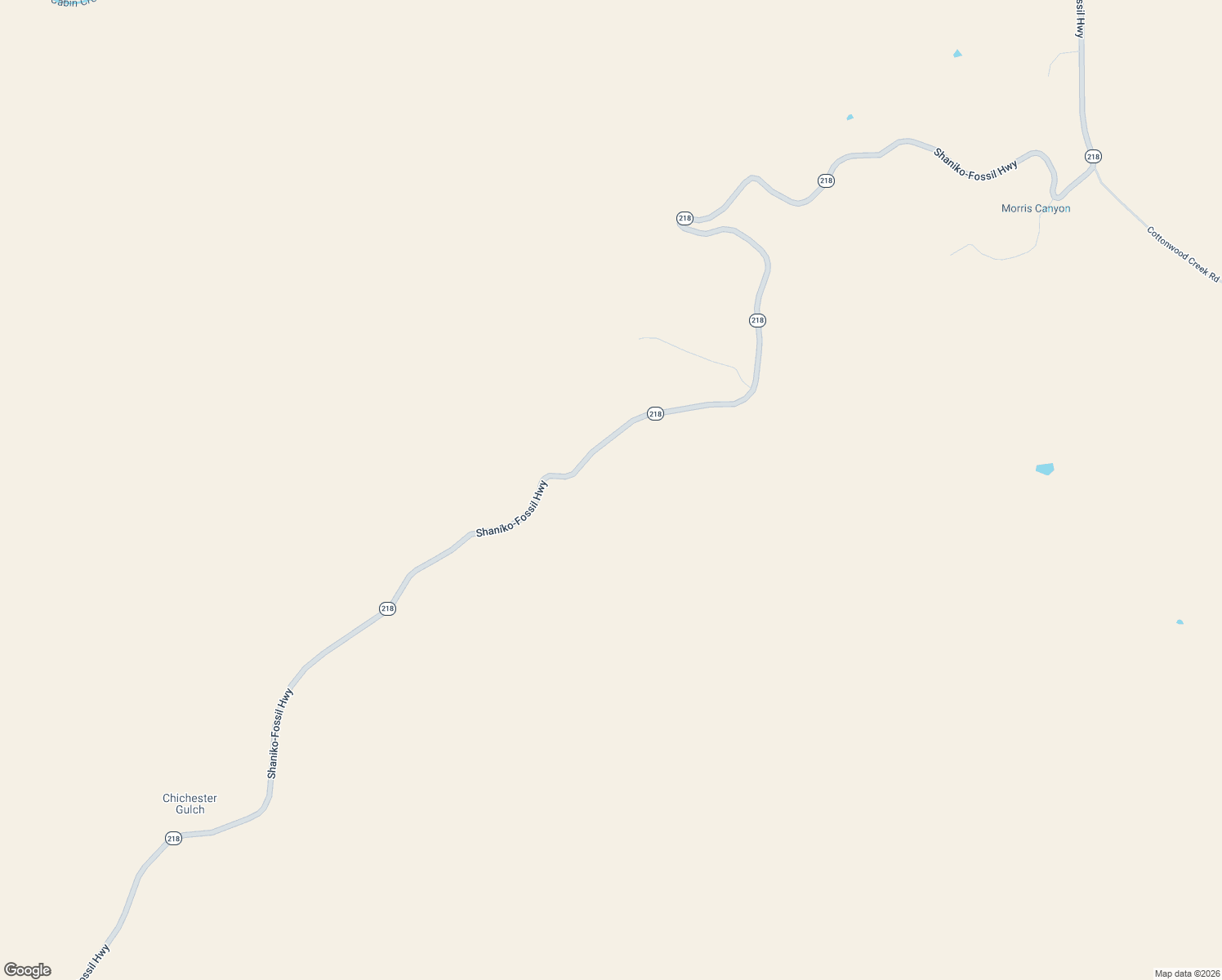 map of restaurants, bars, coffee shops, grocery stores, and more near 46457 Oregon 218 in Fossil