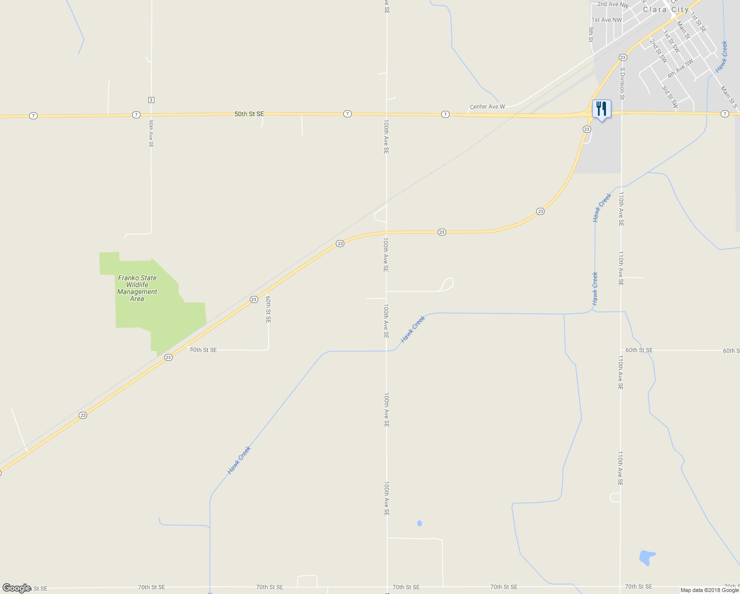 map of restaurants, bars, coffee shops, grocery stores, and more near 5075 100th Avenue Southeast in Maynard