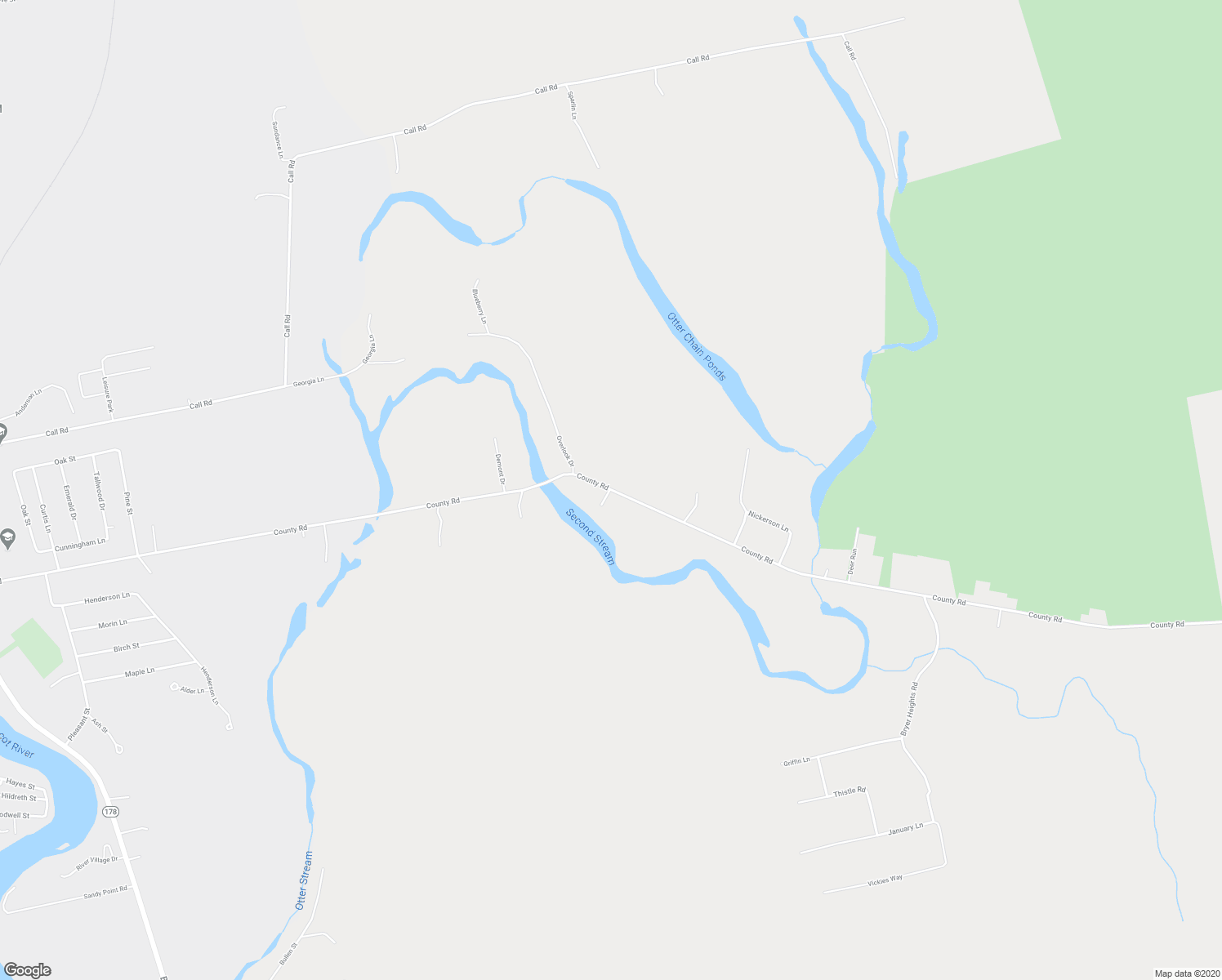 map of restaurants, bars, coffee shops, grocery stores, and more near 631 County Road in Milford