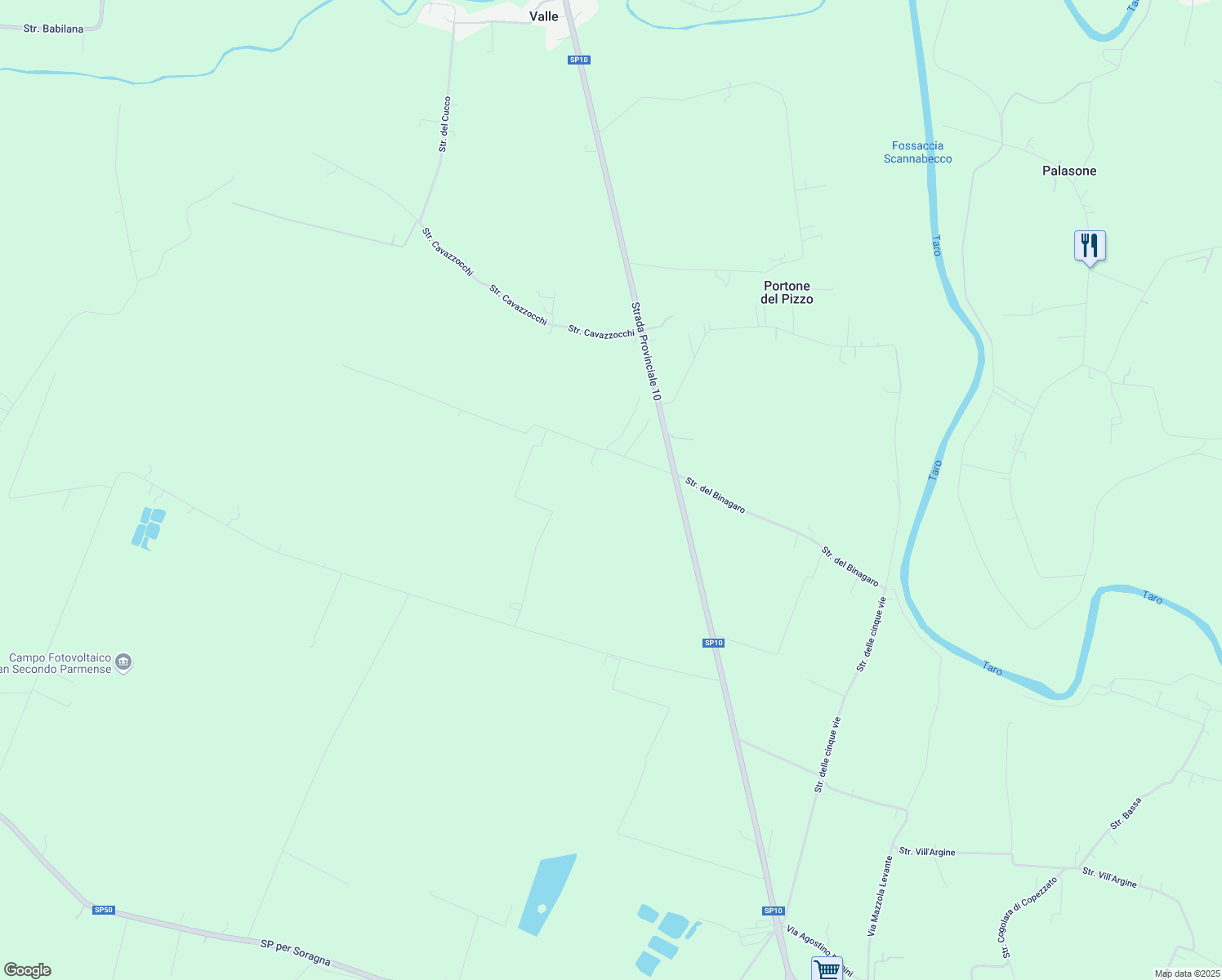 map of restaurants, bars, coffee shops, grocery stores, and more near 3 Strada Colmignola in Provincia di Parma