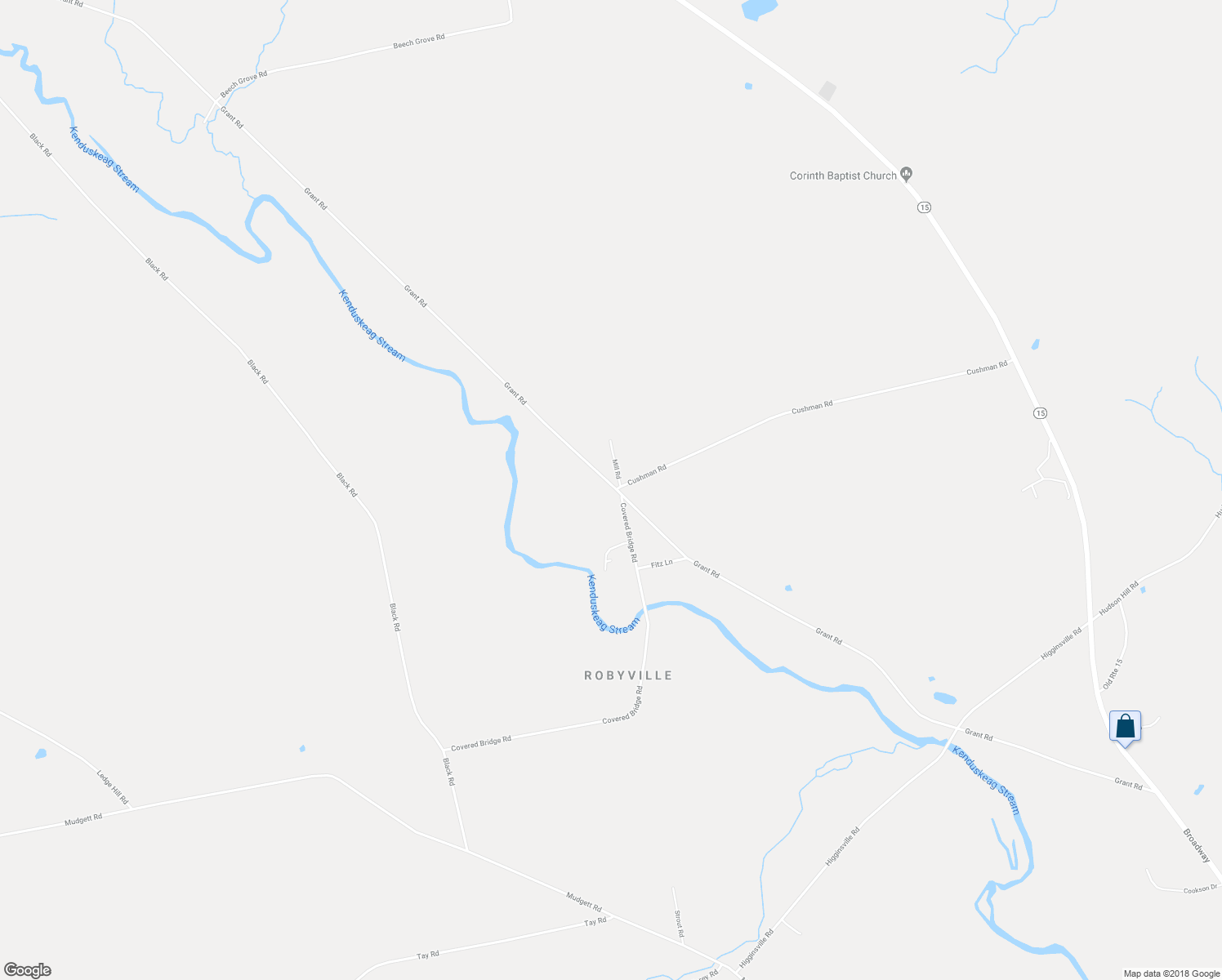 map of restaurants, bars, coffee shops, grocery stores, and more near 629 Grant Road in Corinth