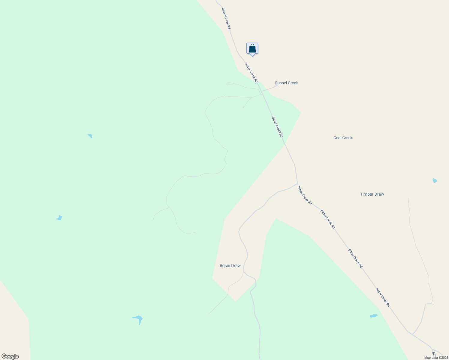 map of restaurants, bars, coffee shops, grocery stores, and more near 958 Bitter Creek Road in Recluse