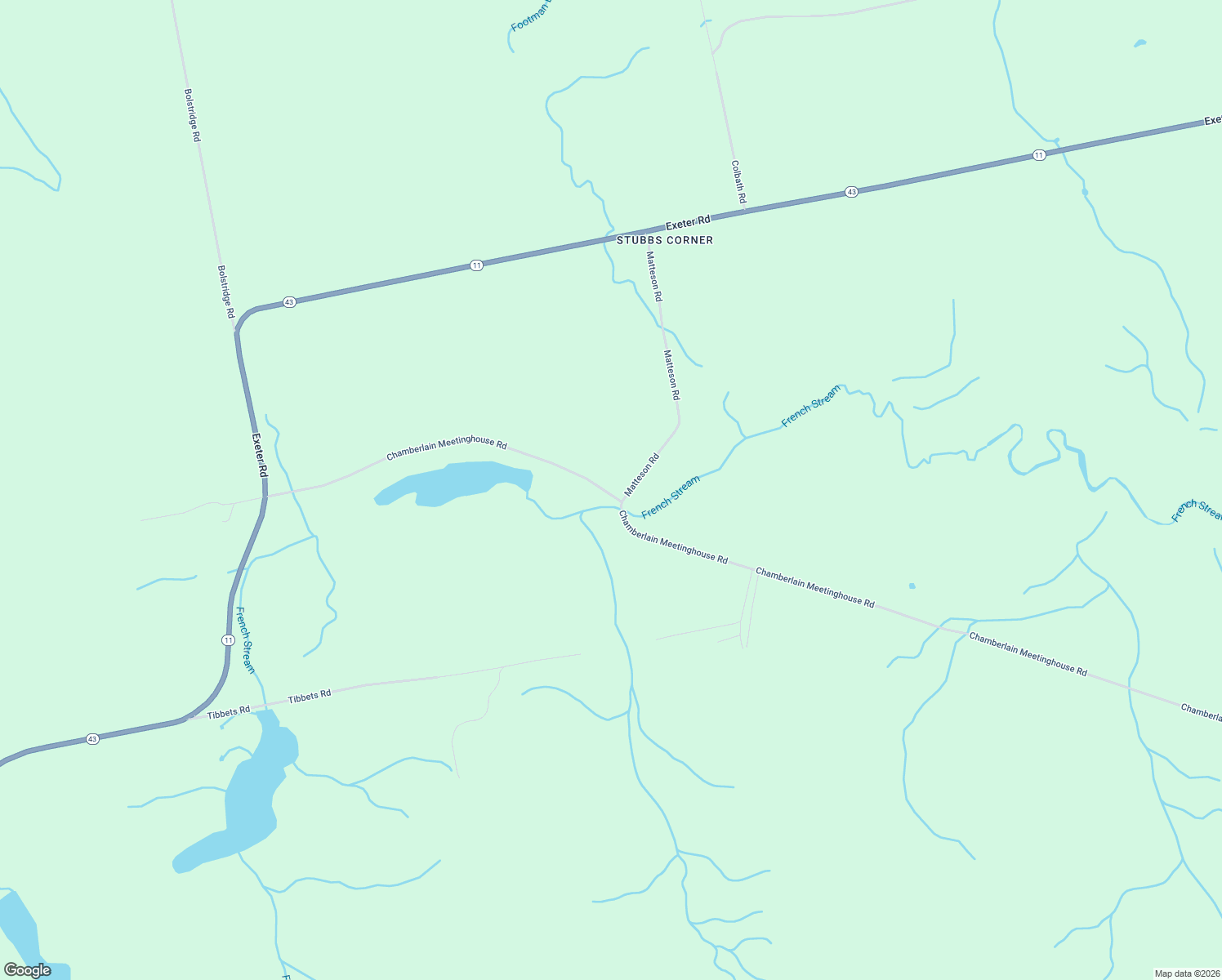map of restaurants, bars, coffee shops, grocery stores, and more near 280 Chamberlain Meetinghouse Road in Exeter