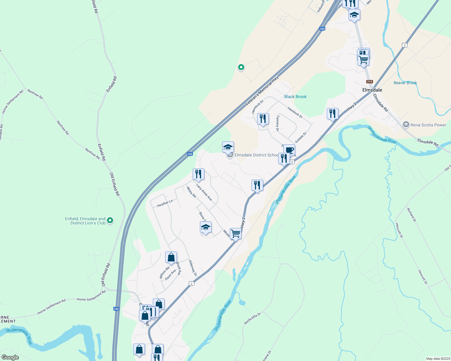 Kali Lane, Elmsdale NS Walk Score
