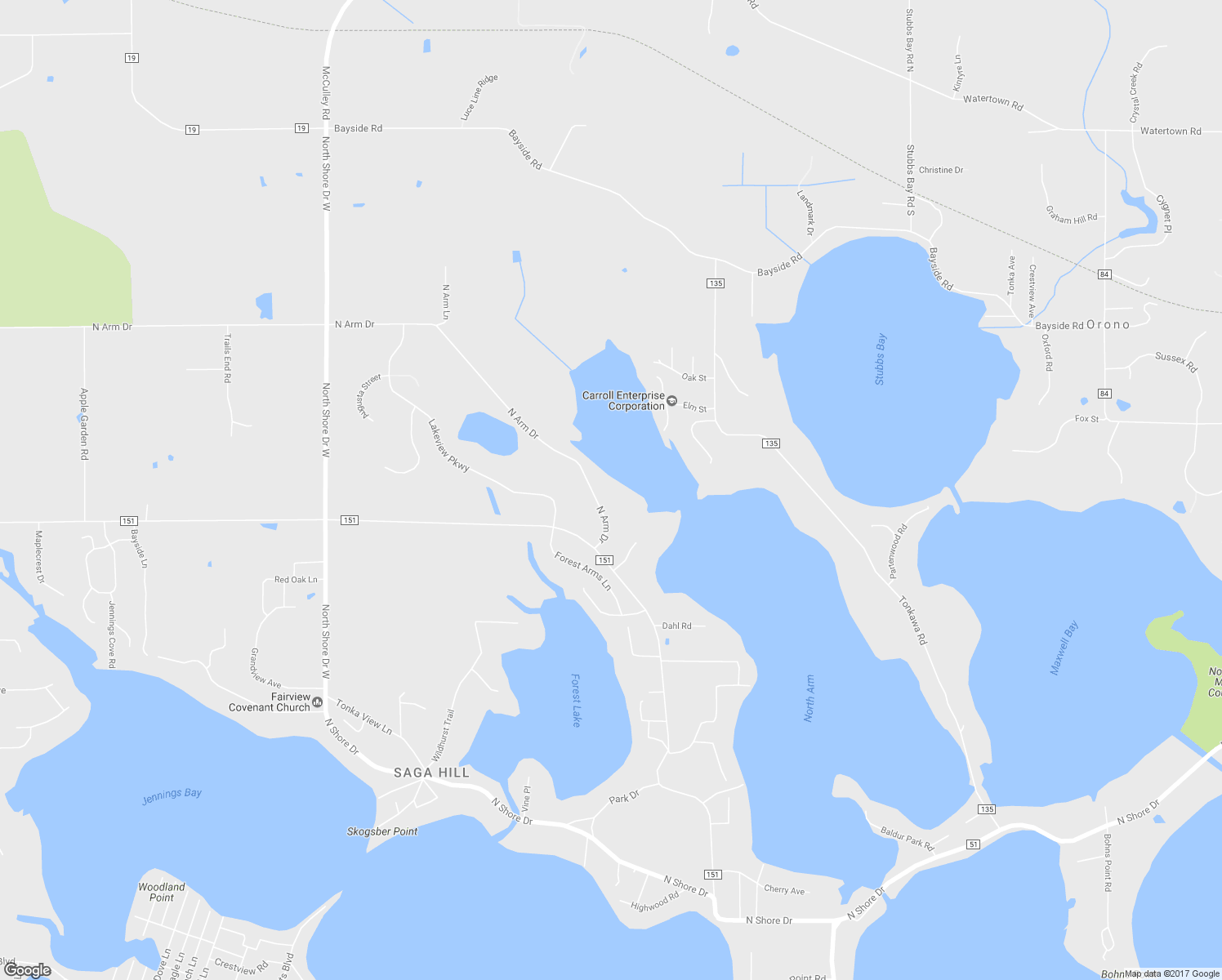 map of restaurants, bars, coffee shops, grocery stores, and more near 750 North Arm Drive in Mound