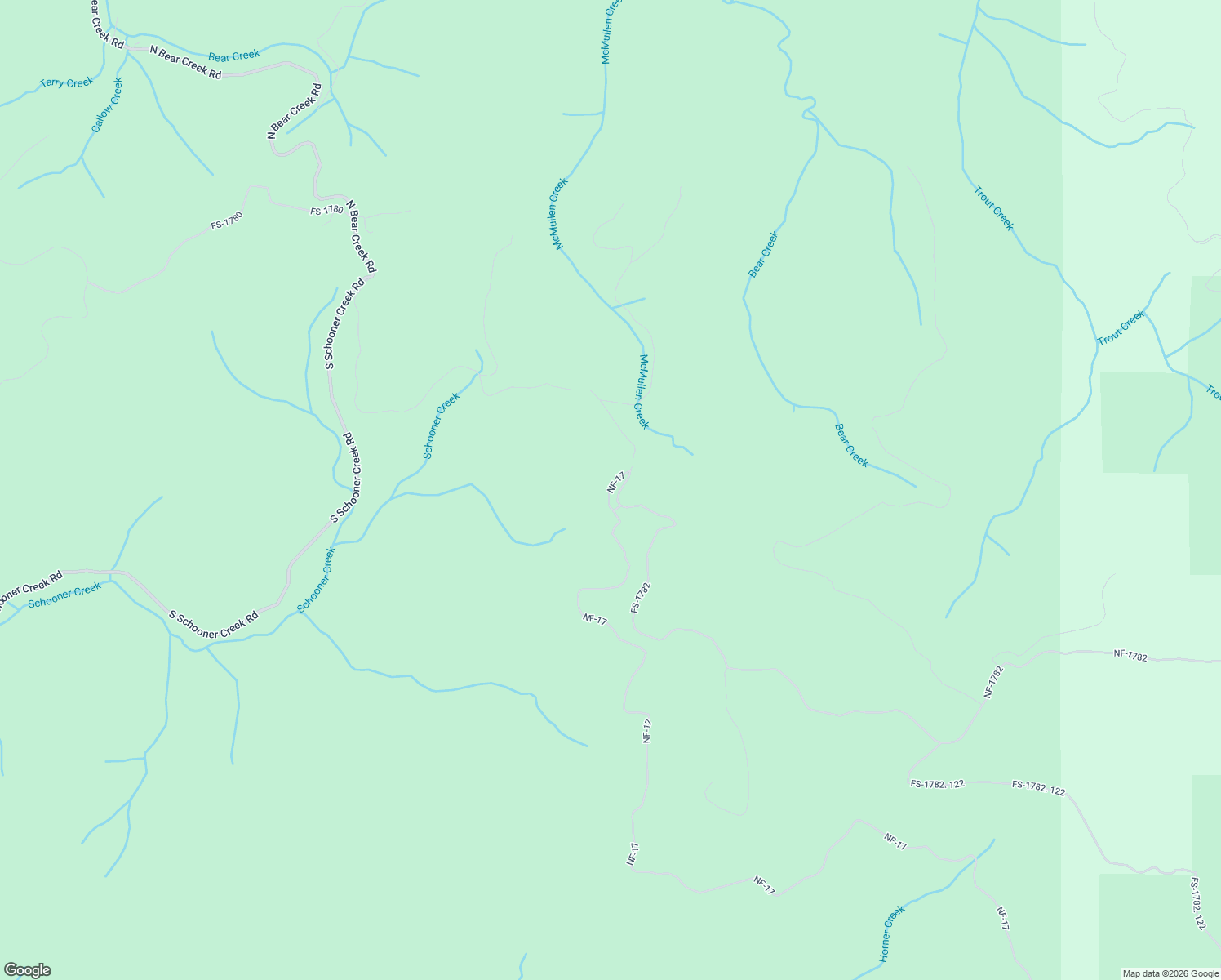 map of restaurants, bars, coffee shops, grocery stores, and more near National Forest Development Road 17 in Otis