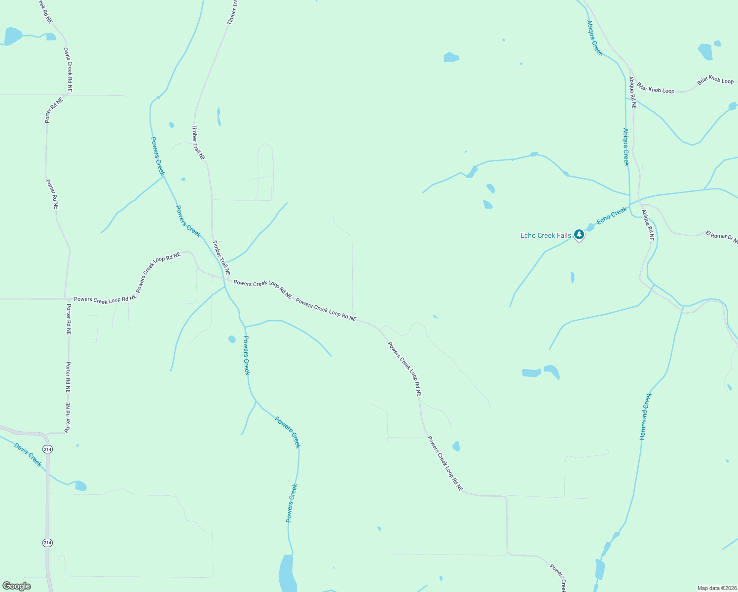 map of restaurants, bars, coffee shops, grocery stores, and more near 17753 Powers Creek Loop Road Northeast in Silverton