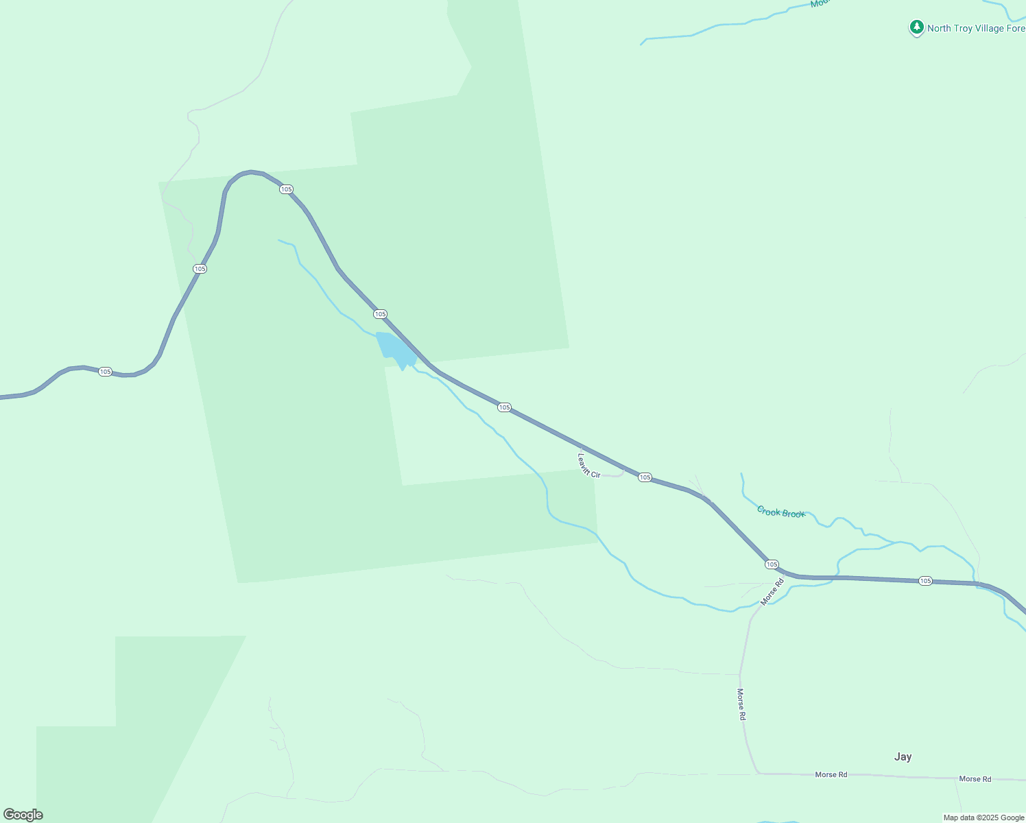 map of restaurants, bars, coffee shops, grocery stores, and more near Highway 105 in Jay