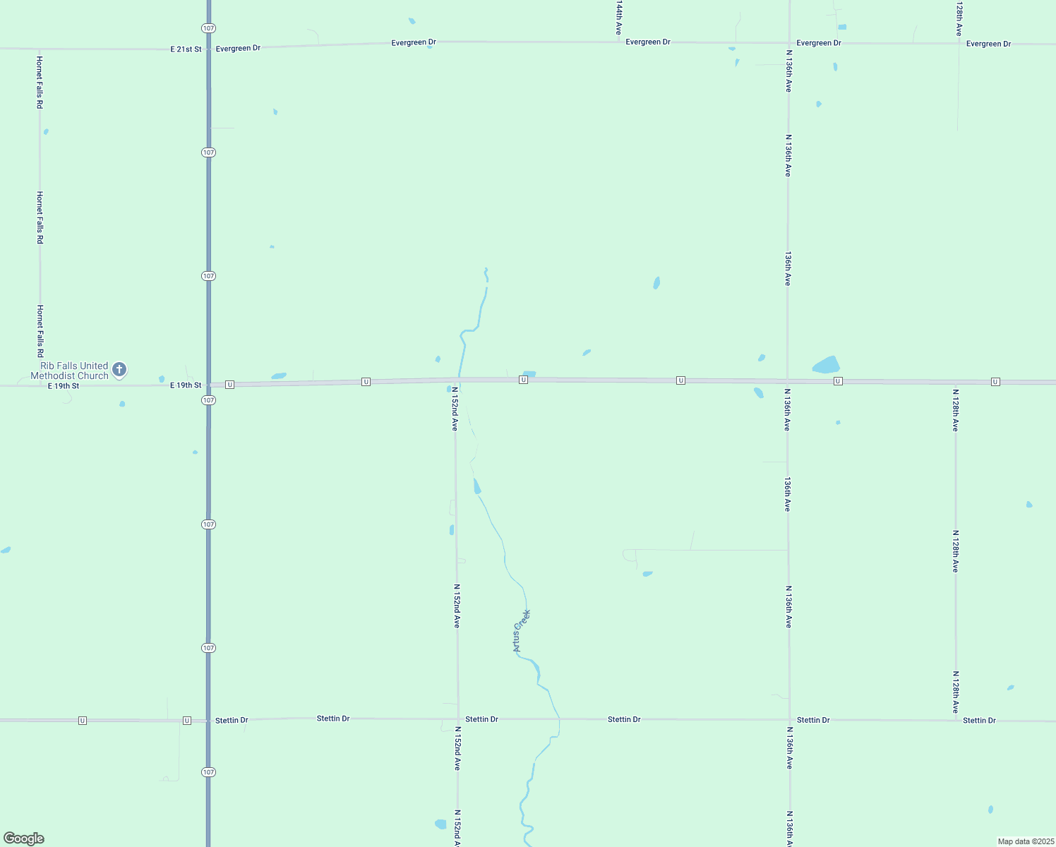 map of restaurants, bars, coffee shops, grocery stores, and more near 14813 County Road U in Marathon City