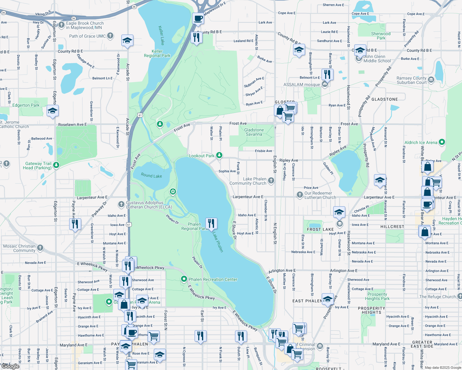 1729 Edward Street, Maplewood MN Walk Score