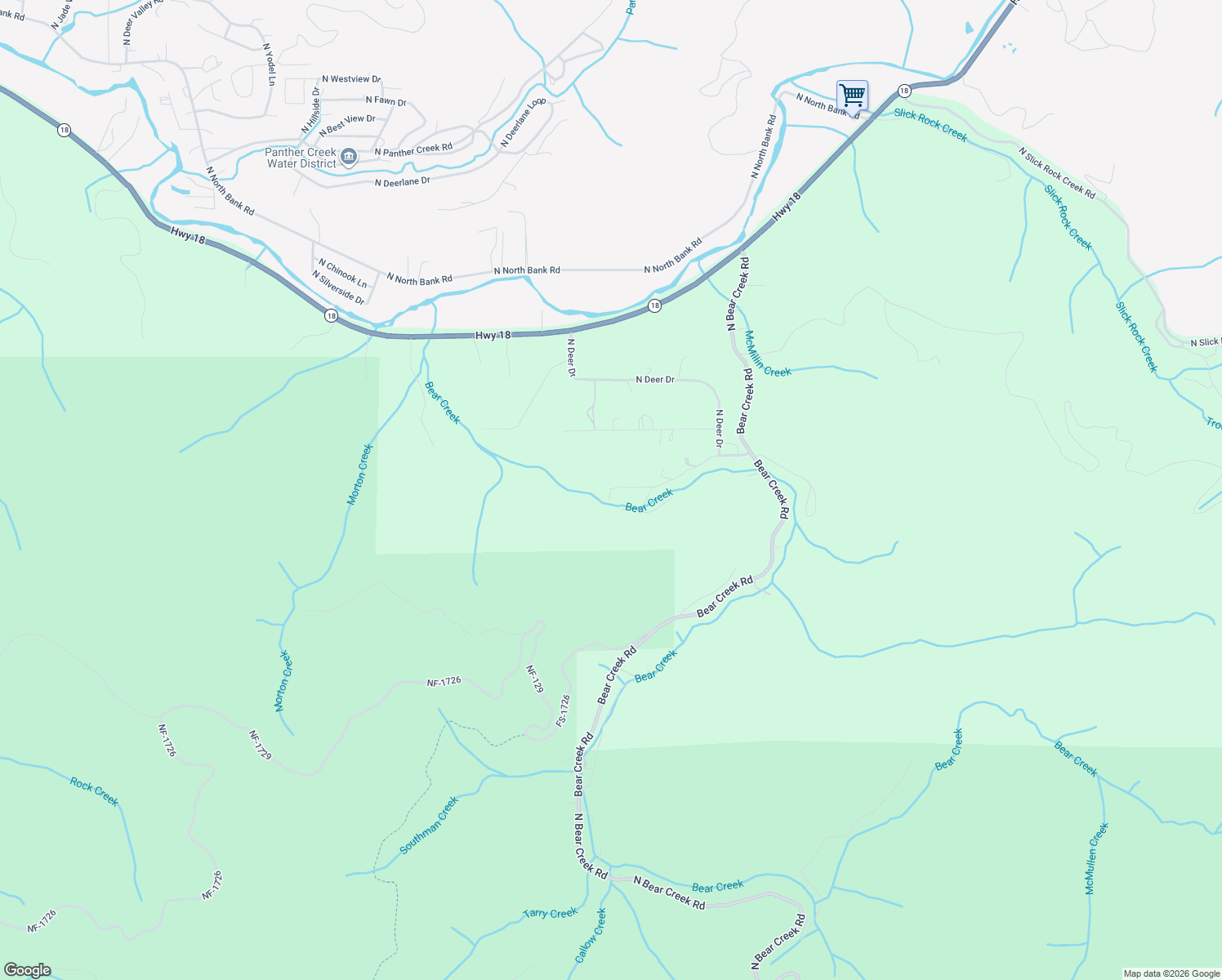 map of restaurants, bars, coffee shops, grocery stores, and more near 399 North Stockton Avenue in Otis