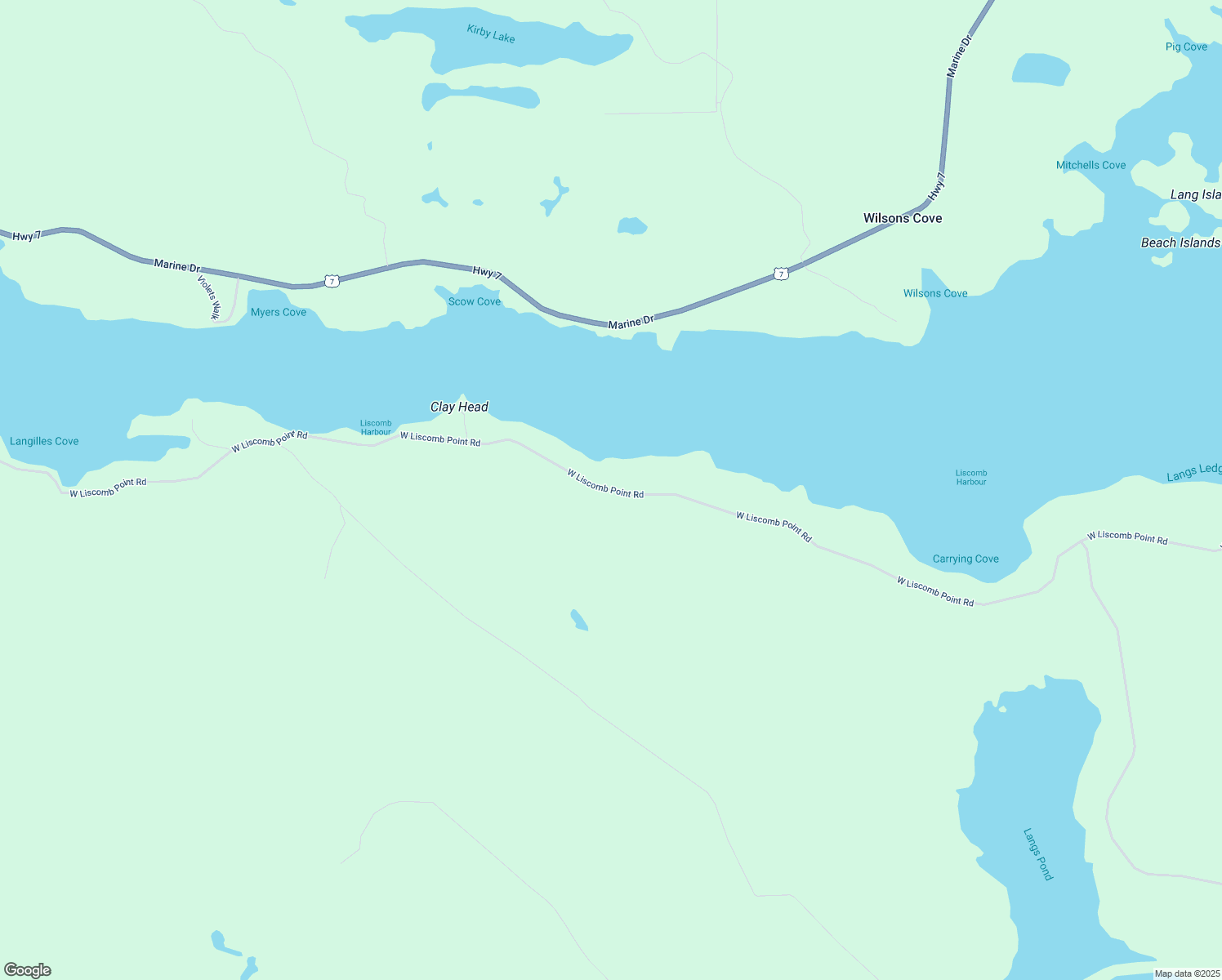 map of restaurants, bars, coffee shops, grocery stores, and more near West Liscomb Point Road in St. Mary's