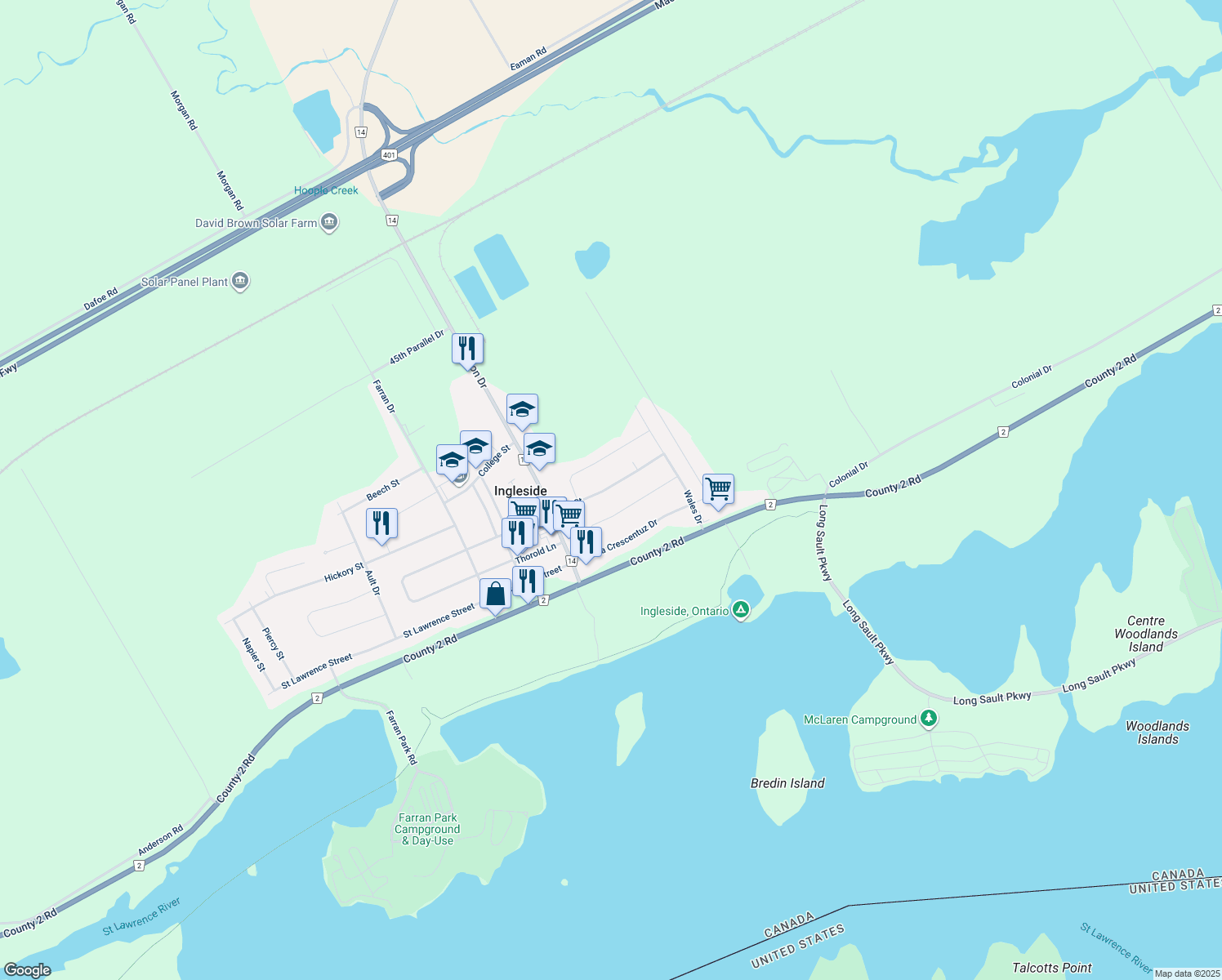 42 Elm Street, Ingleside ON Walk Score