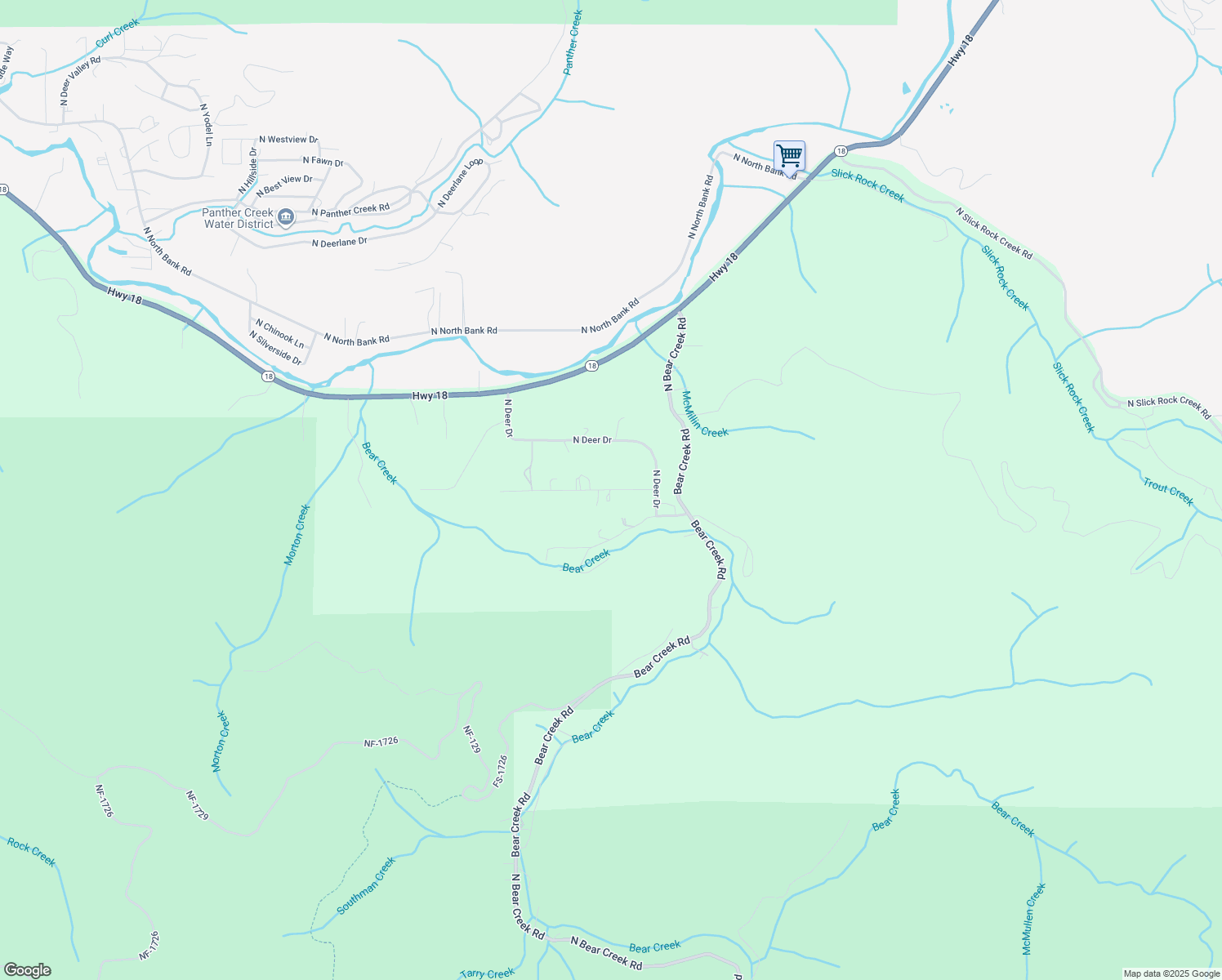 map of restaurants, bars, coffee shops, grocery stores, and more near N Alder Ct in Lincoln