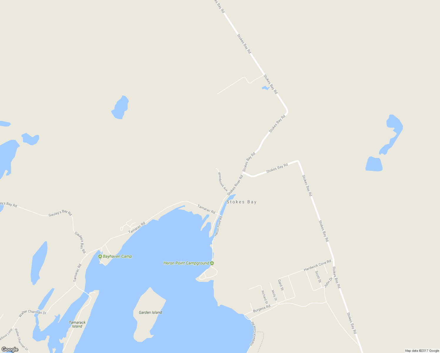 map of restaurants, bars, coffee shops, grocery stores, and more near 23 Woodstock Avenue in Lion's Head