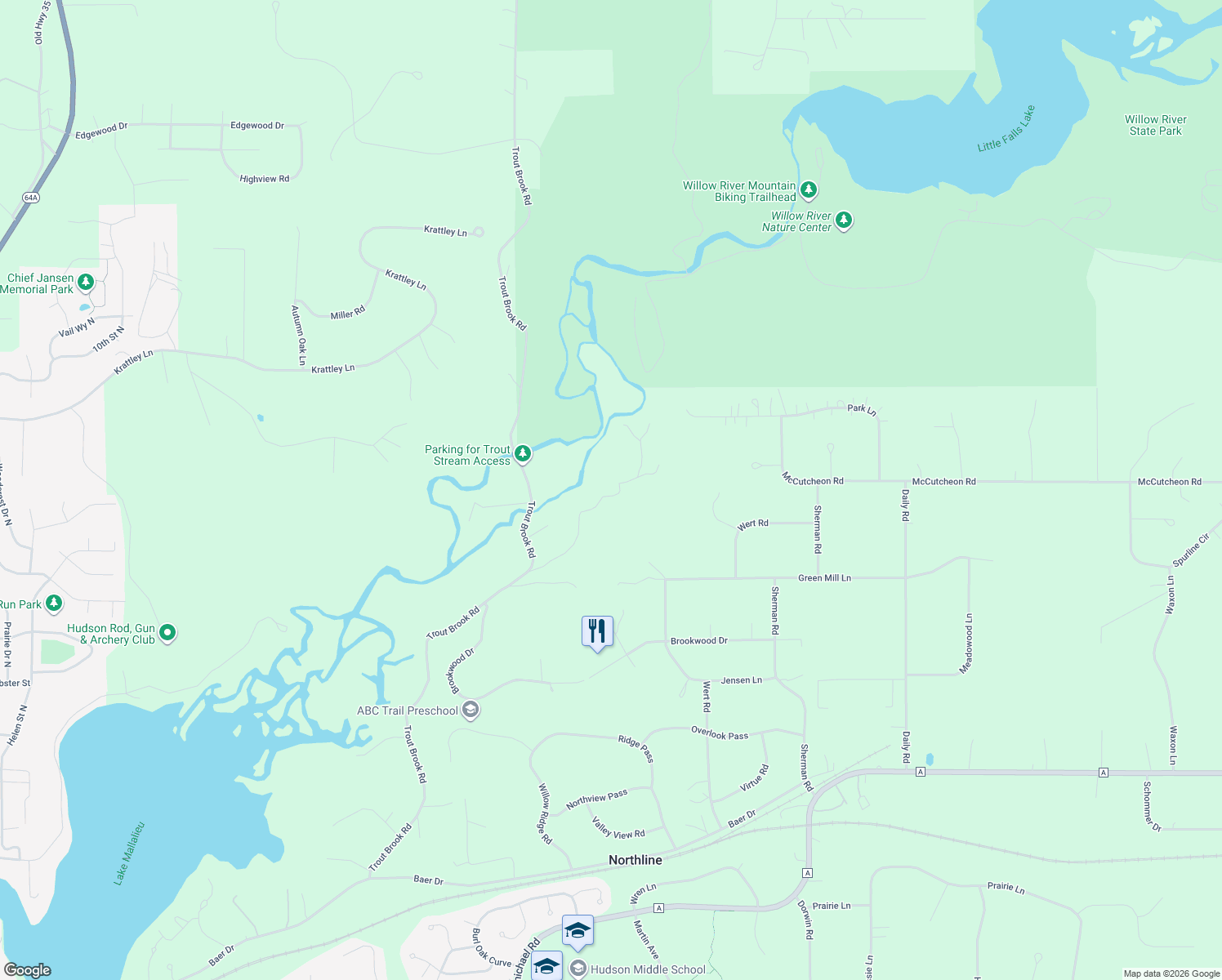 map of restaurants, bars, coffee shops, grocery stores, and more near 980 Priester Ln in Hudson