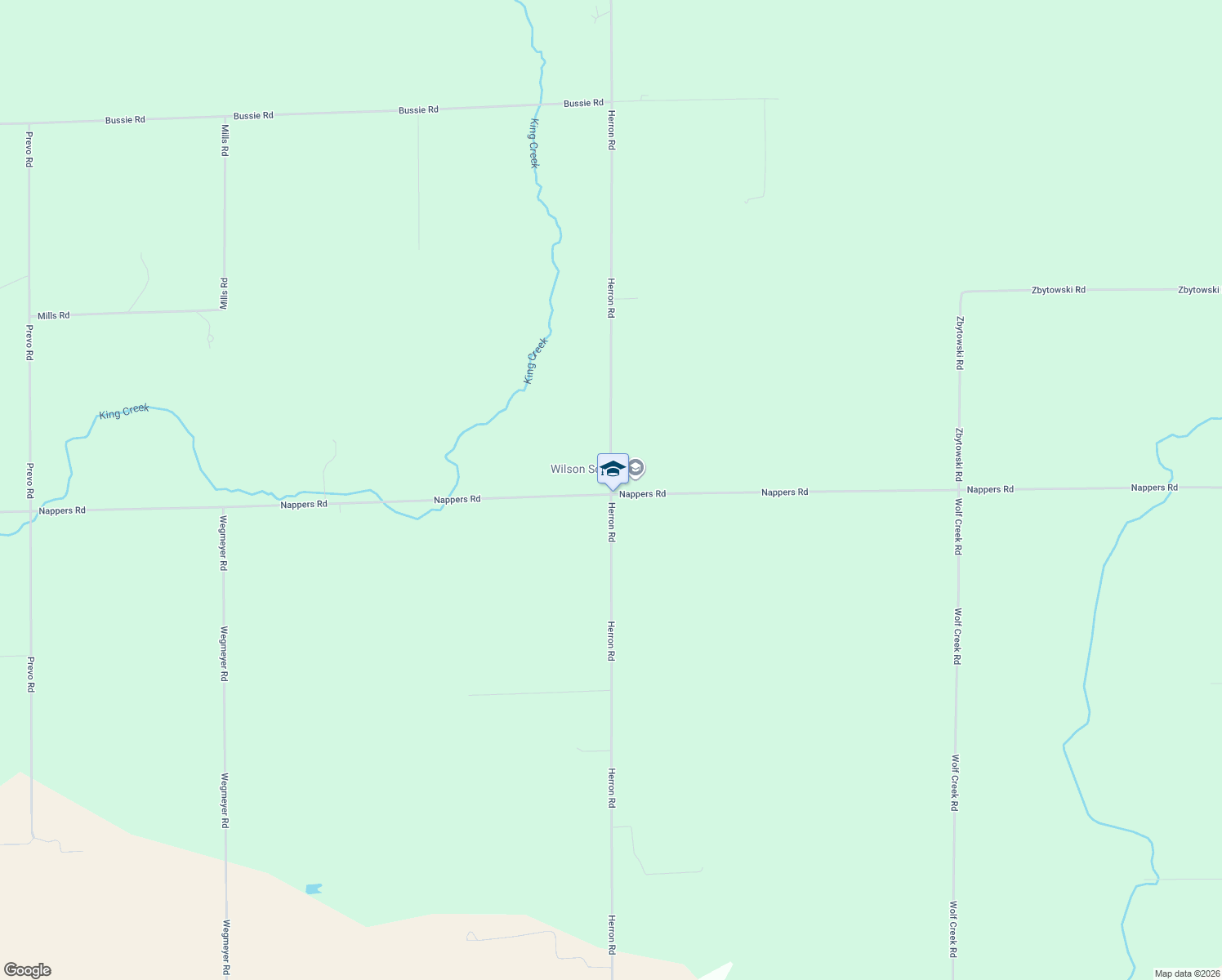 map of restaurants, bars, coffee shops, grocery stores, and more near 4998 Herron Road in Herron