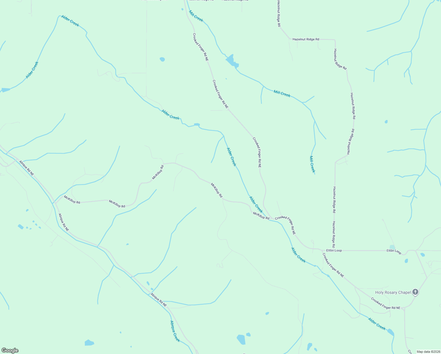 map of restaurants, bars, coffee shops, grocery stores, and more near 20125 McKillop Road in Scotts Mills