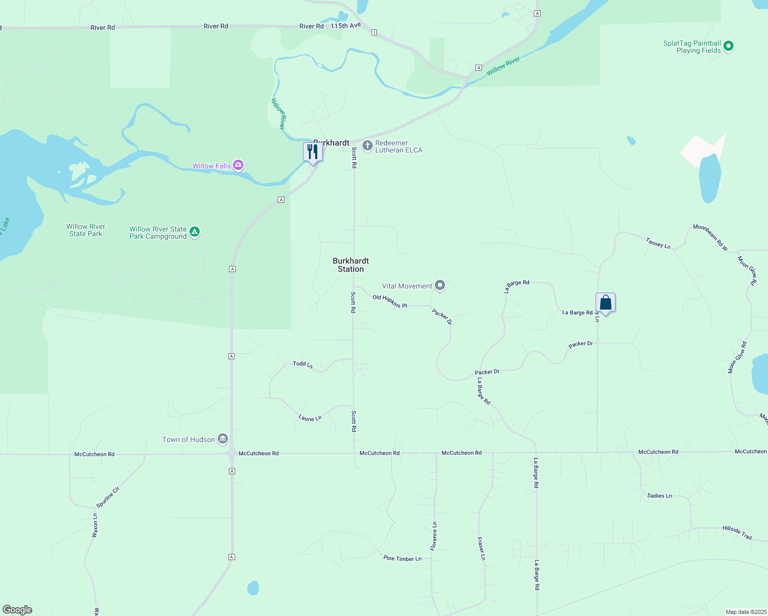 map of restaurants, bars, coffee shops, grocery stores, and more near 685 Old Hopkins Place in Hudson