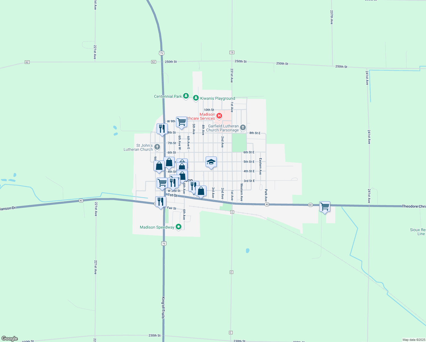 map of restaurants, bars, coffee shops, grocery stores, and more near 400 3rd Avenue in Madison