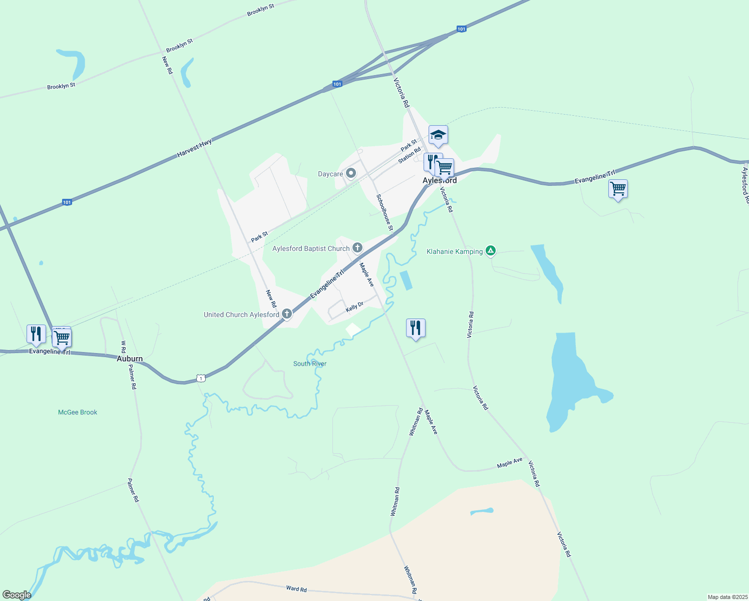 map of restaurants, bars, coffee shops, grocery stores, and more near 1008 Kelly Drive in Aylesford