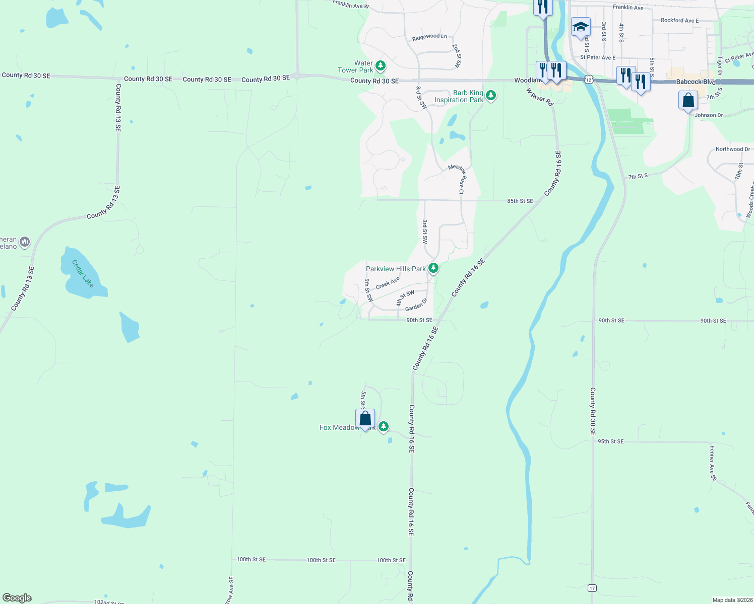 map of restaurants, bars, coffee shops, grocery stores, and more near 496 Garden Drive in Delano