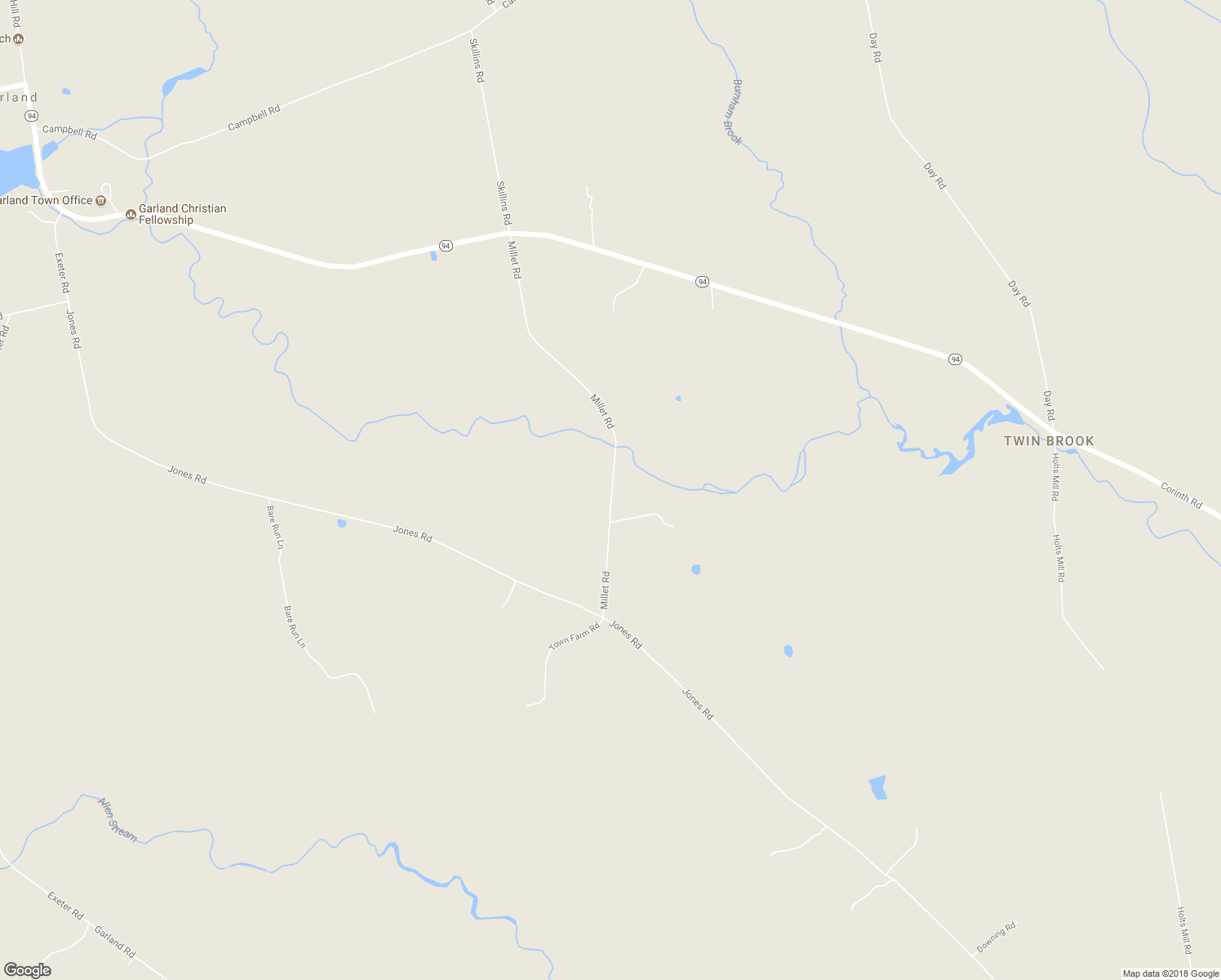 map of restaurants, bars, coffee shops, grocery stores, and more near 215 Millet Road in Garland