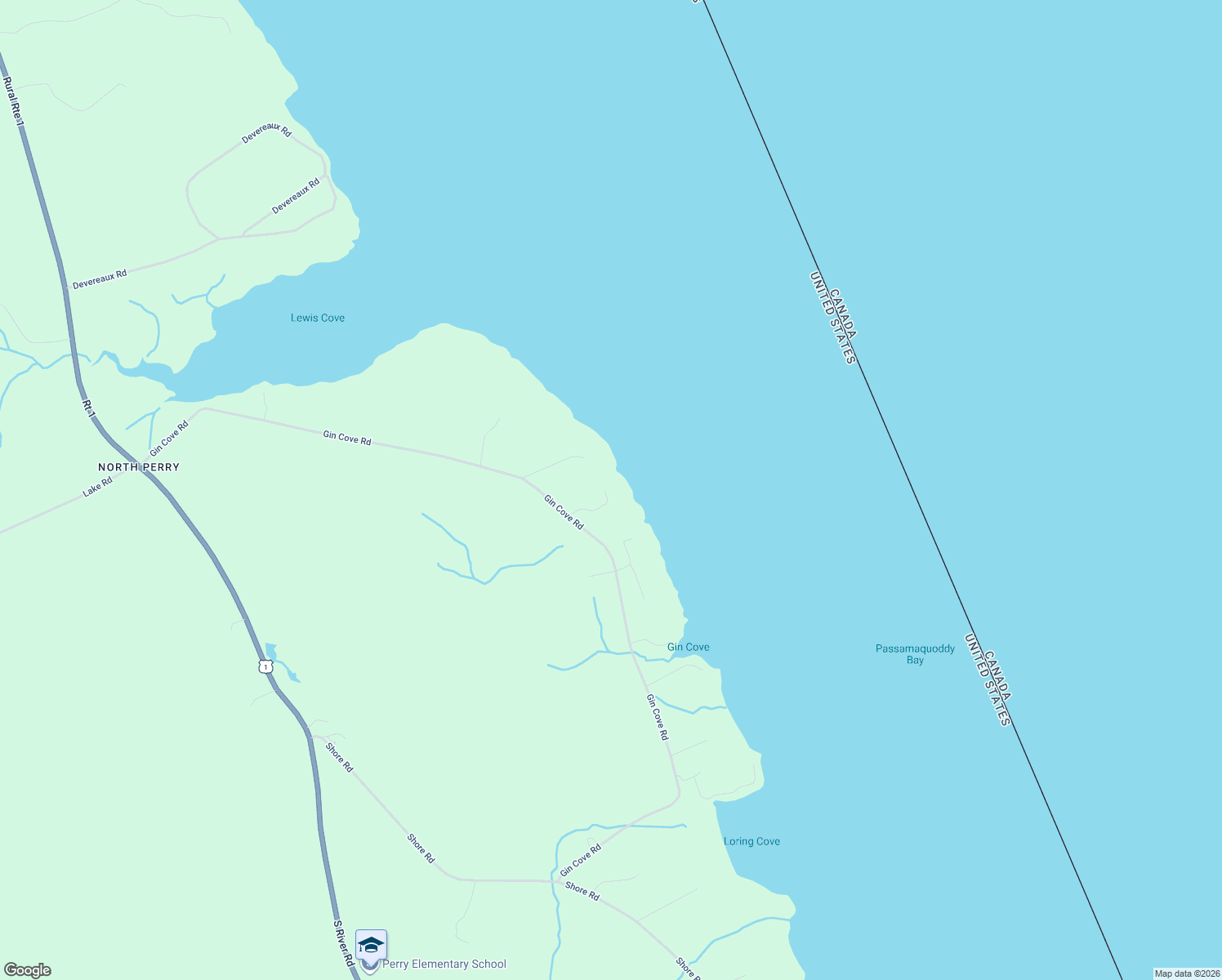 map of restaurants, bars, coffee shops, grocery stores, and more near 254 Gin Cove Road in Perry