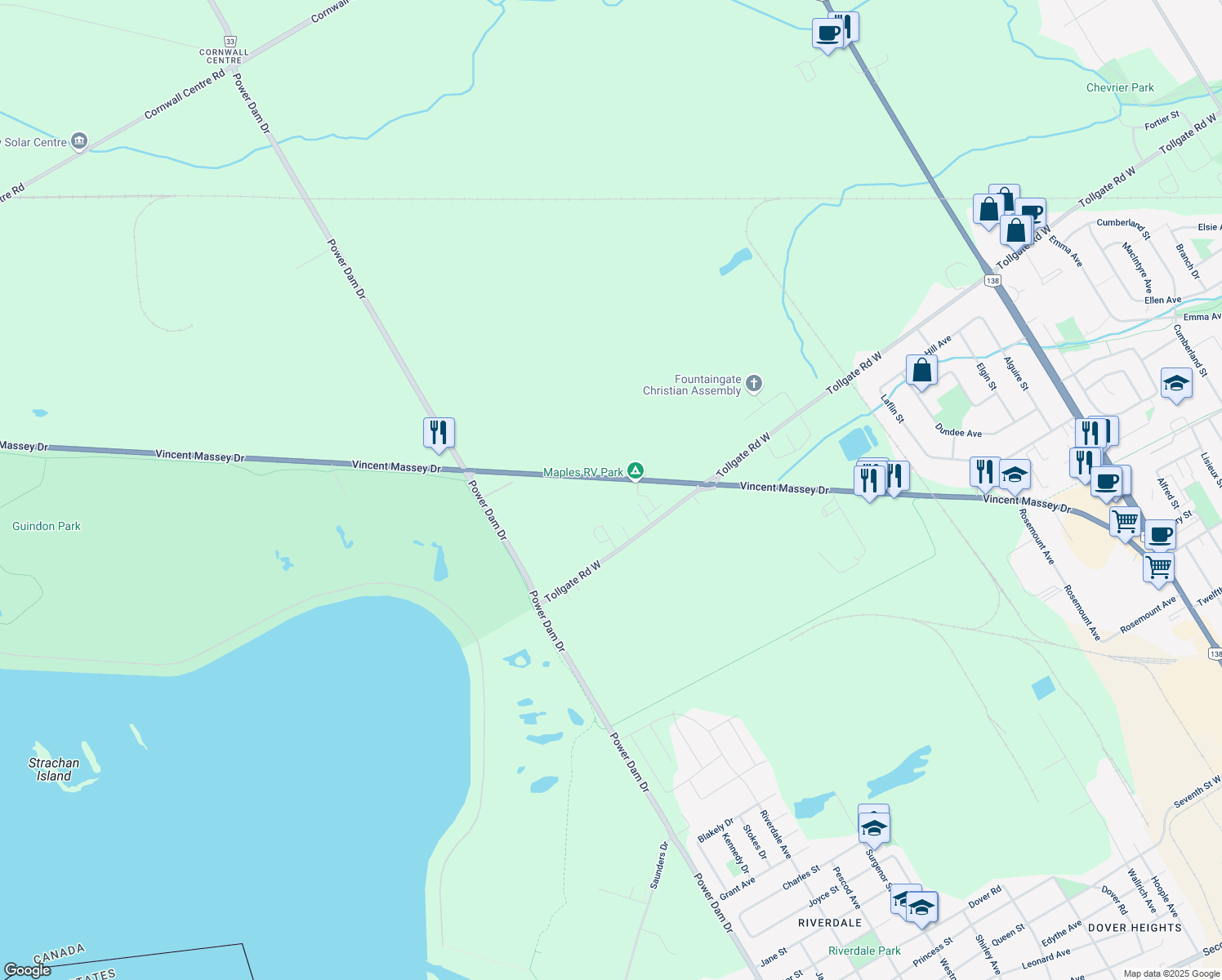 2200 Vincent Massey Drive, Cornwall ON Walk Score