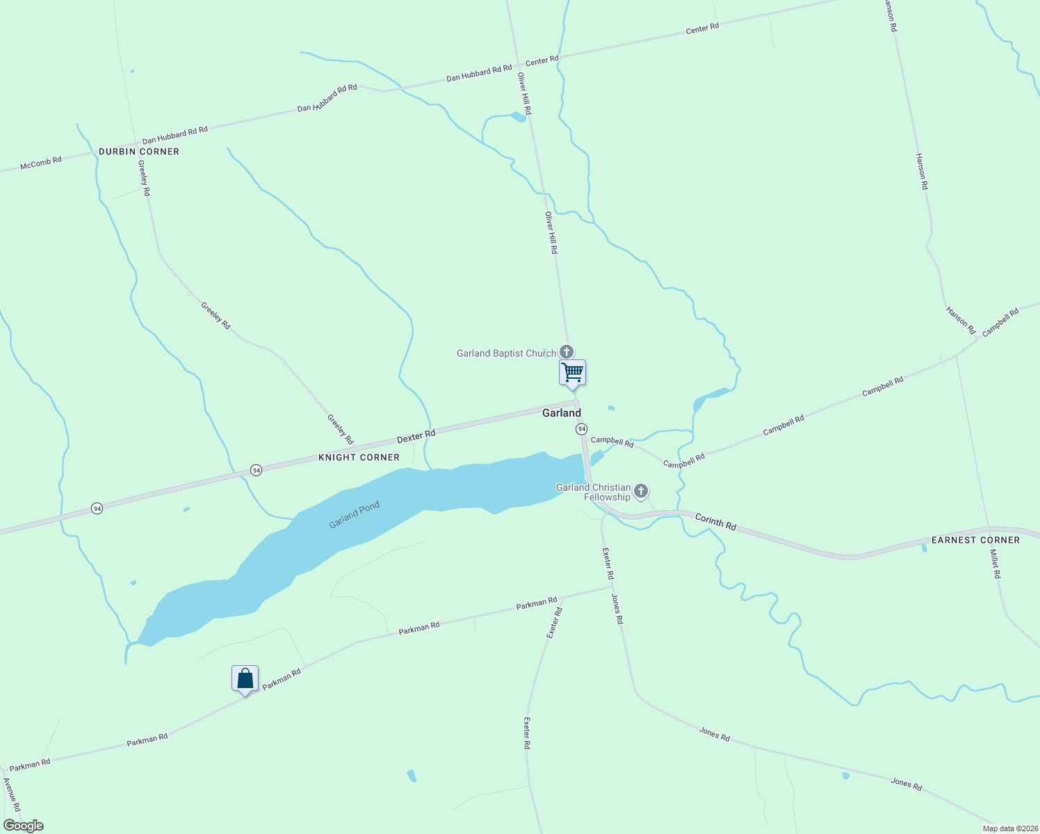 map of restaurants, bars, coffee shops, grocery stores, and more near 46 Dexter Road in Garland