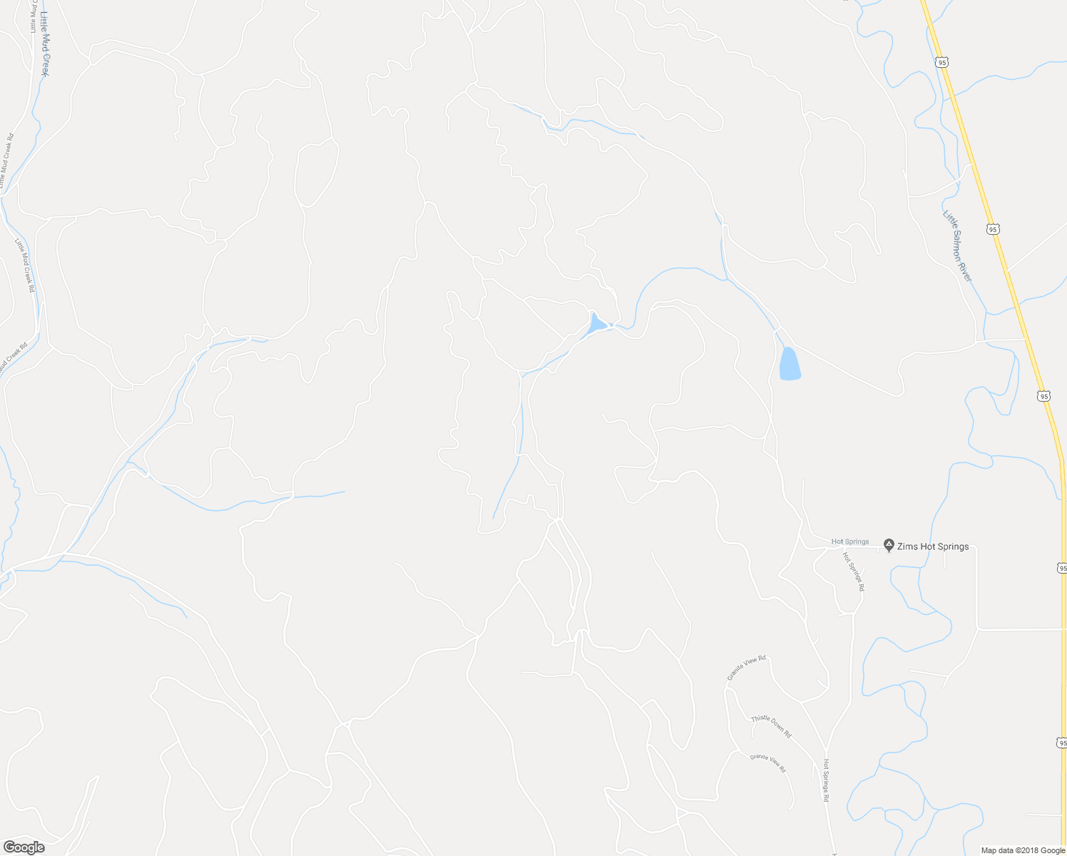 map of restaurants, bars, coffee shops, grocery stores, and more near Unnamed Road in New Meadows