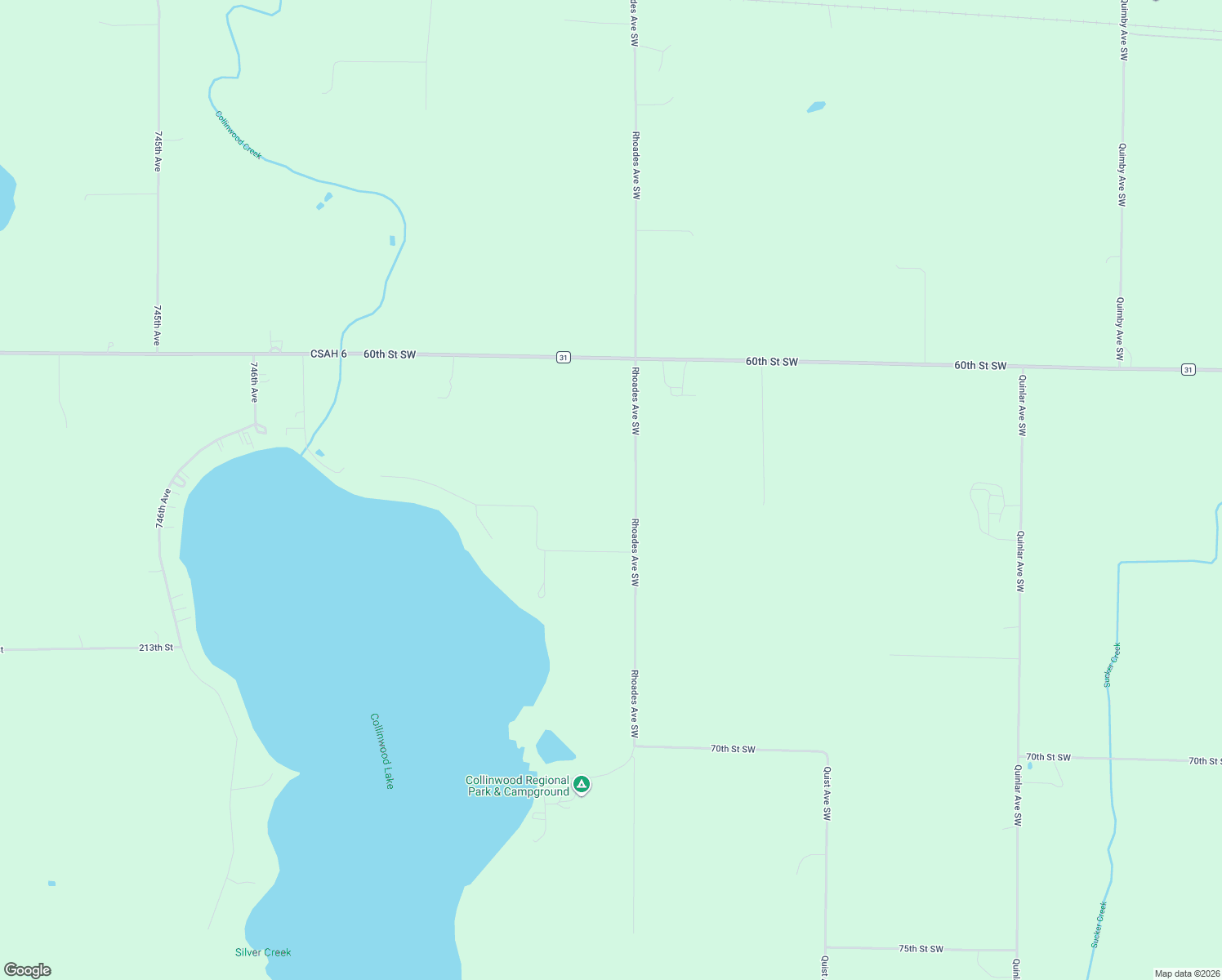 map of restaurants, bars, coffee shops, grocery stores, and more near 6333 Rhoades Avenue Southwest in Cokato