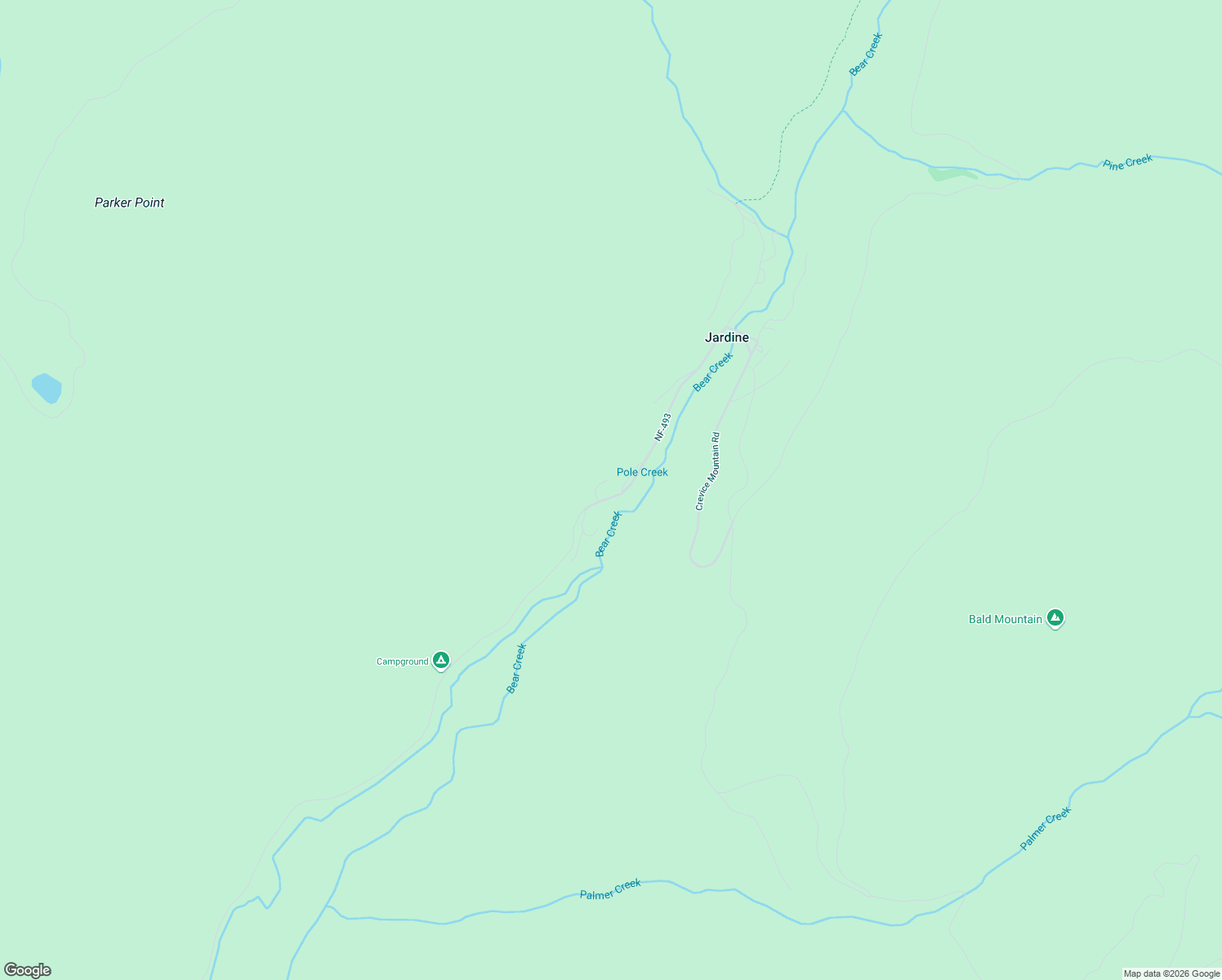 map of restaurants, bars, coffee shops, grocery stores, and more near 485 Jardine Road in Gardiner