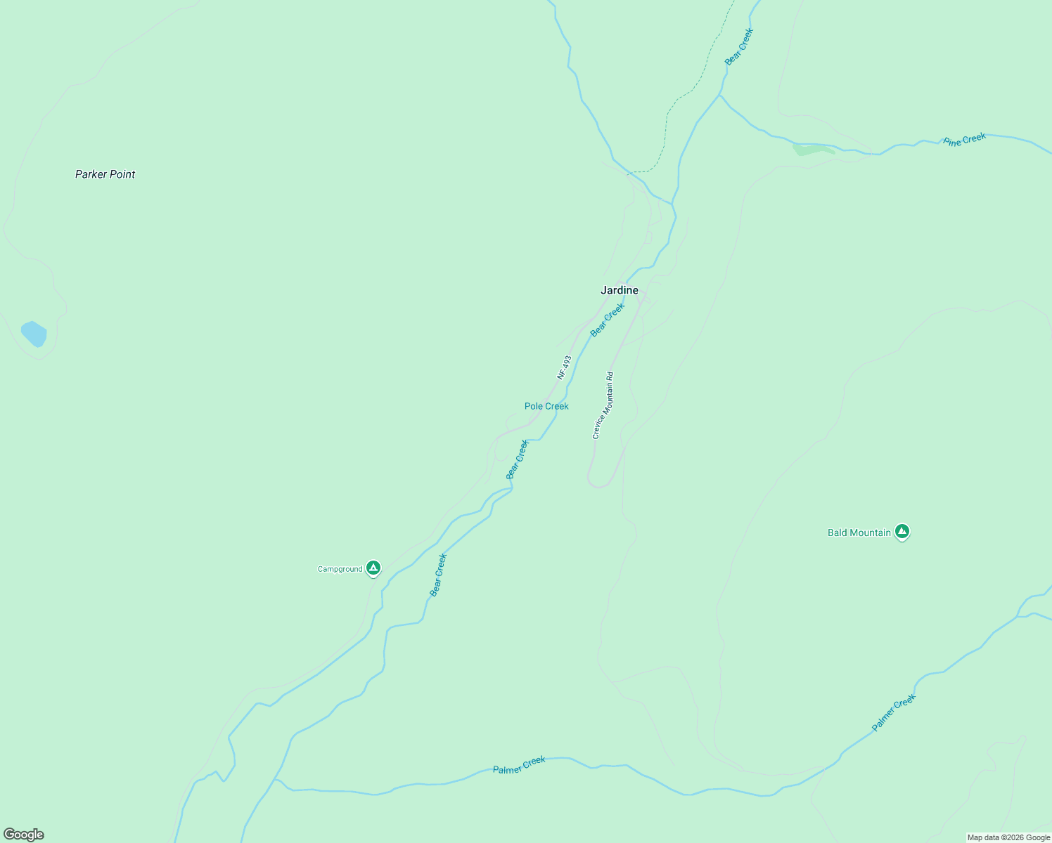 map of restaurants, bars, coffee shops, grocery stores, and more near 485 Jardine Road in Gardiner