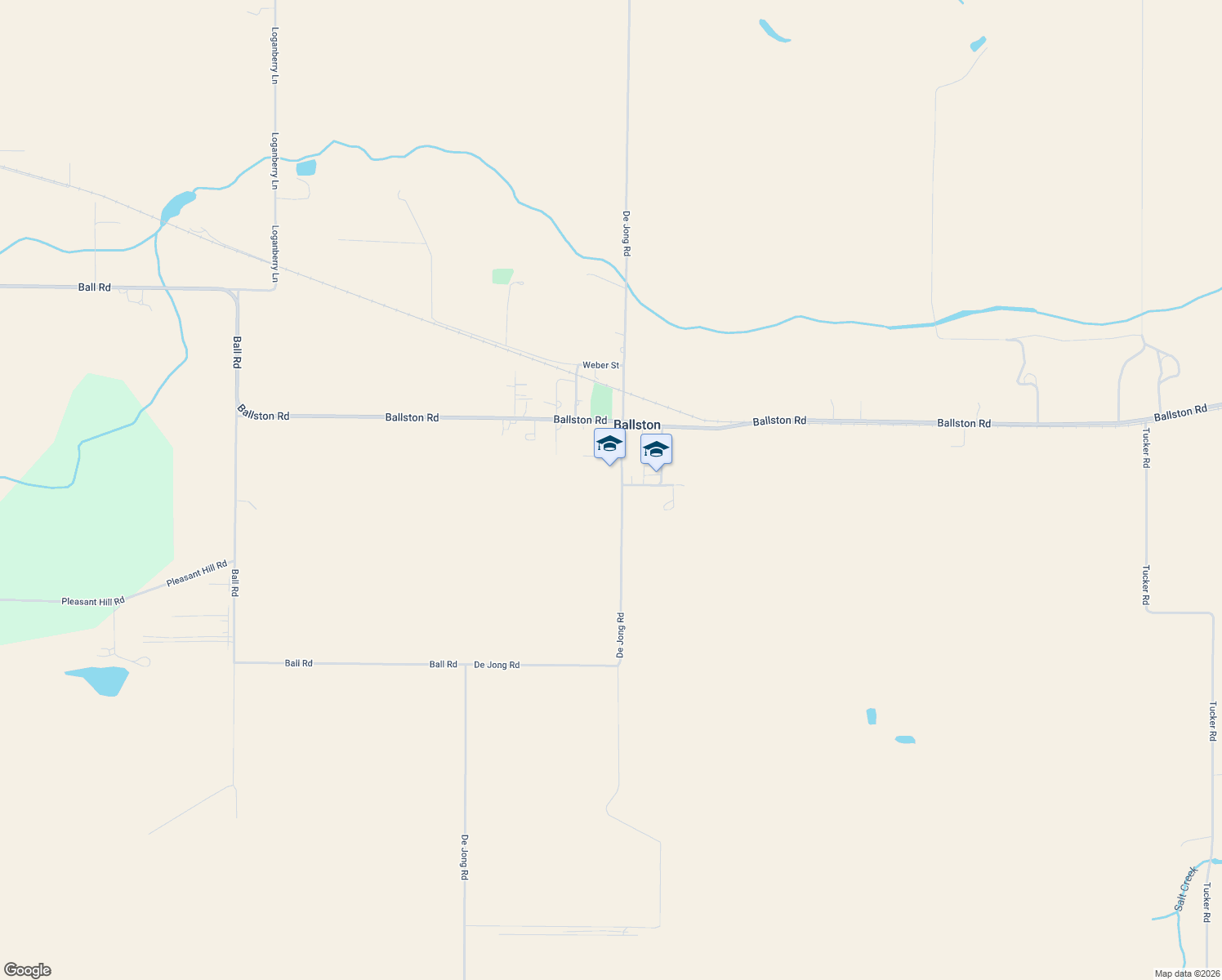 map of restaurants, bars, coffee shops, grocery stores, and more near 8975 De Jong Road in Amity