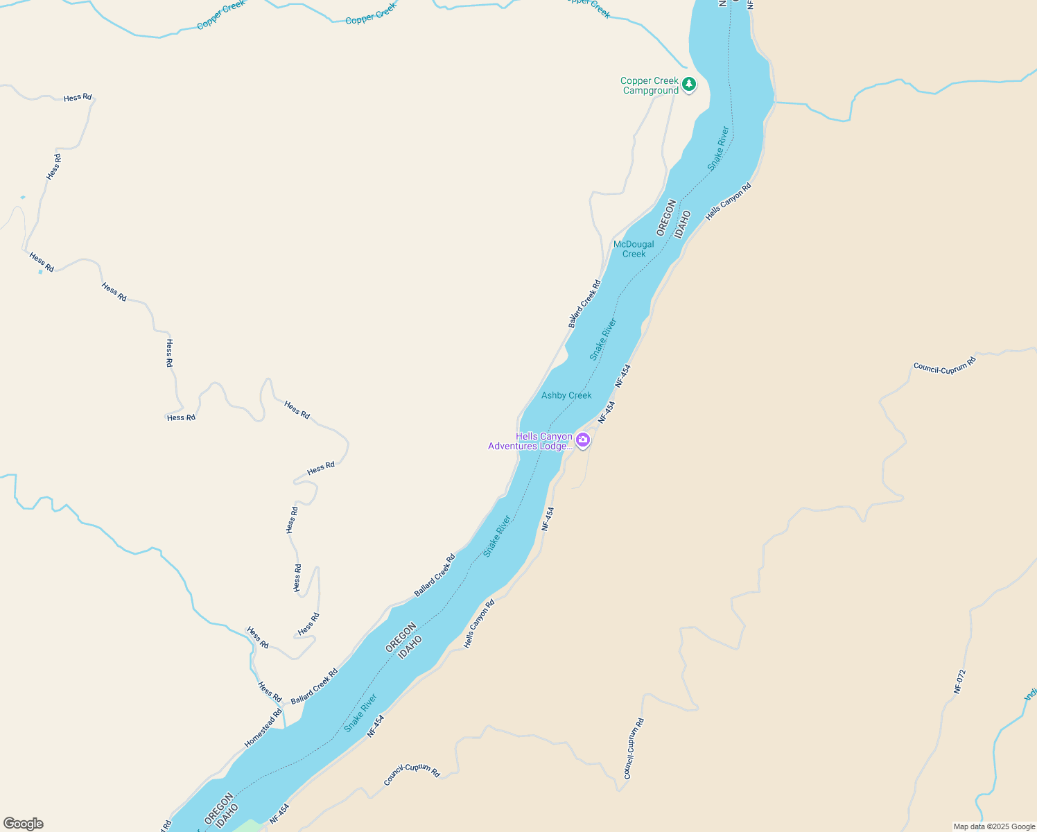 map of restaurants, bars, coffee shops, grocery stores, and more near Ballard Creek Road in Oxbow