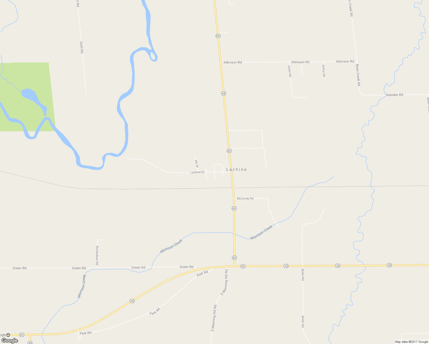 map of restaurants, bars, coffee shops, grocery stores, and more near 1st Street in Lachine