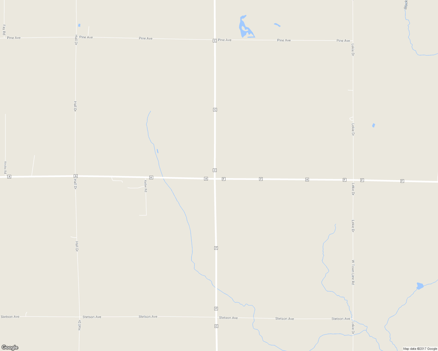 map of restaurants, bars, coffee shops, grocery stores, and more near N1222 County Road C in Stetsonville