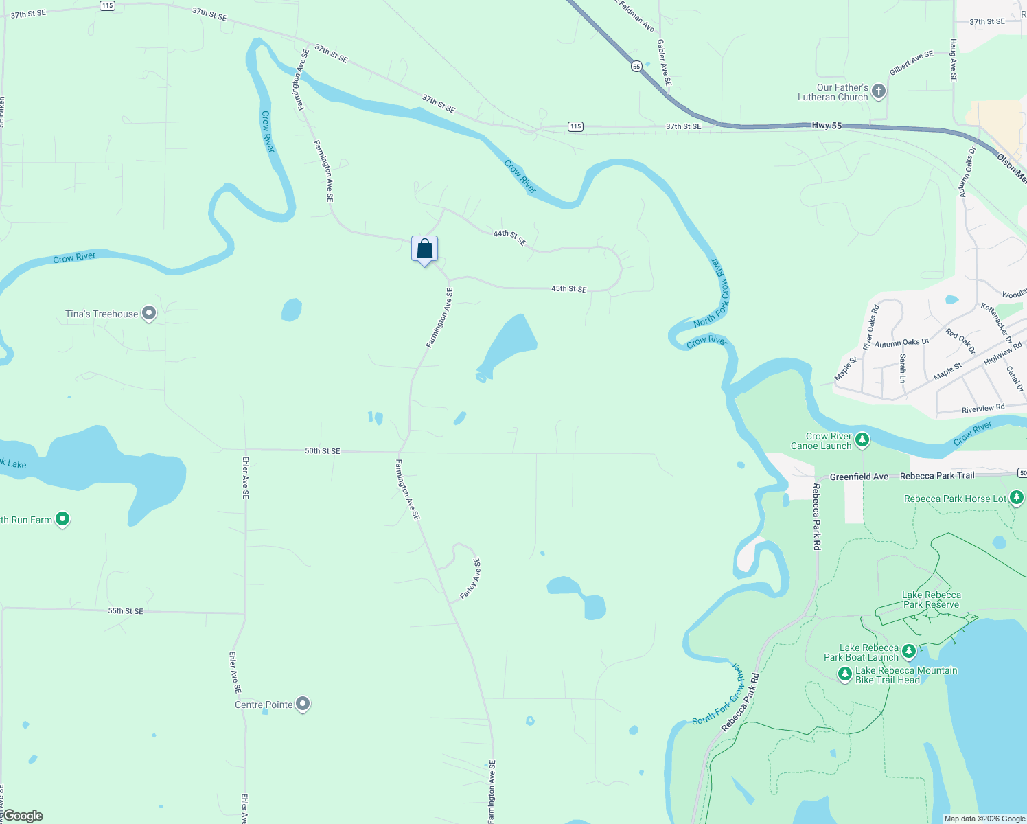 map of restaurants, bars, coffee shops, grocery stores, and more near 5556 50th Street Southeast in Delano