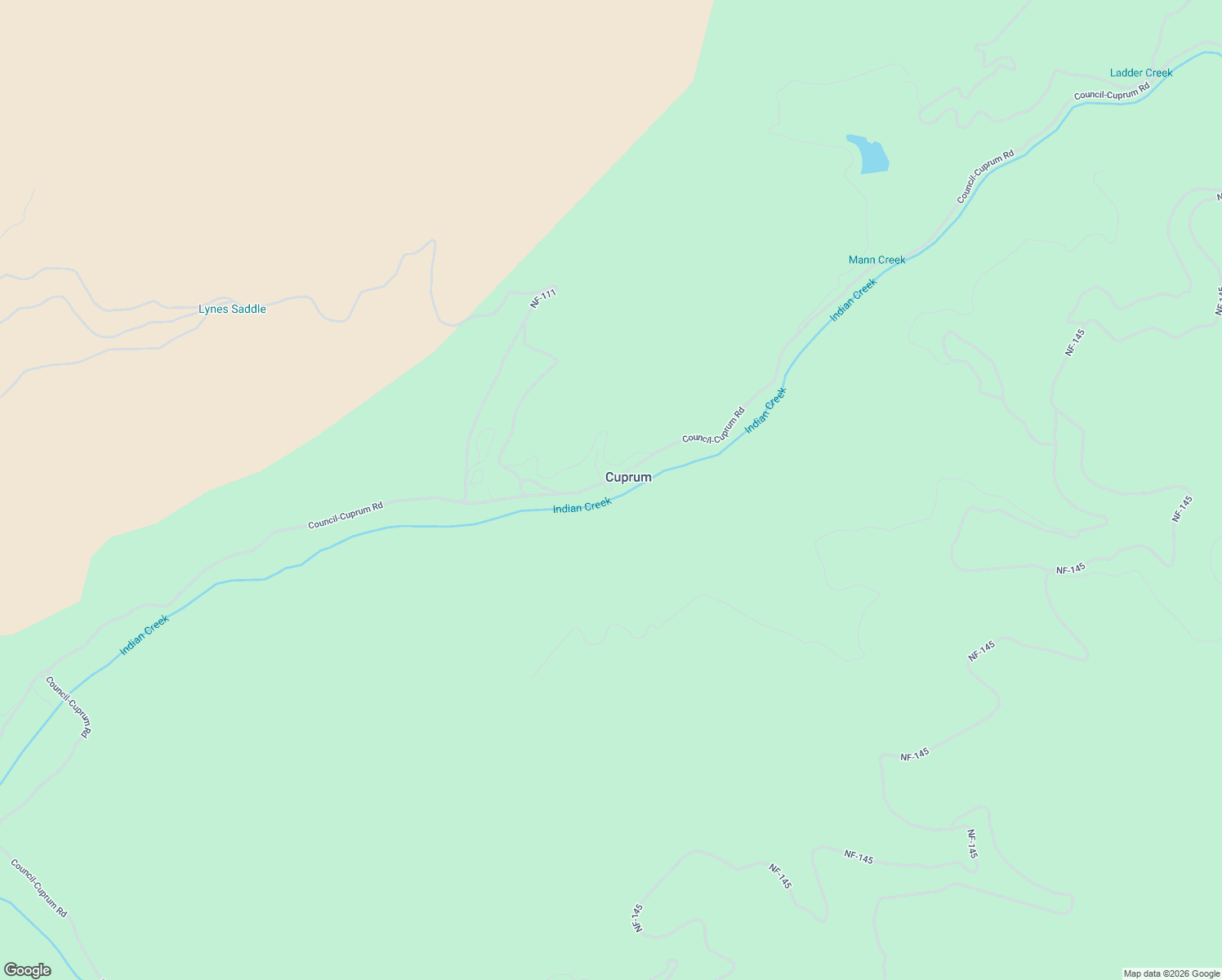 map of restaurants, bars, coffee shops, grocery stores, and more near 4482 Council Cuprum Road in Council