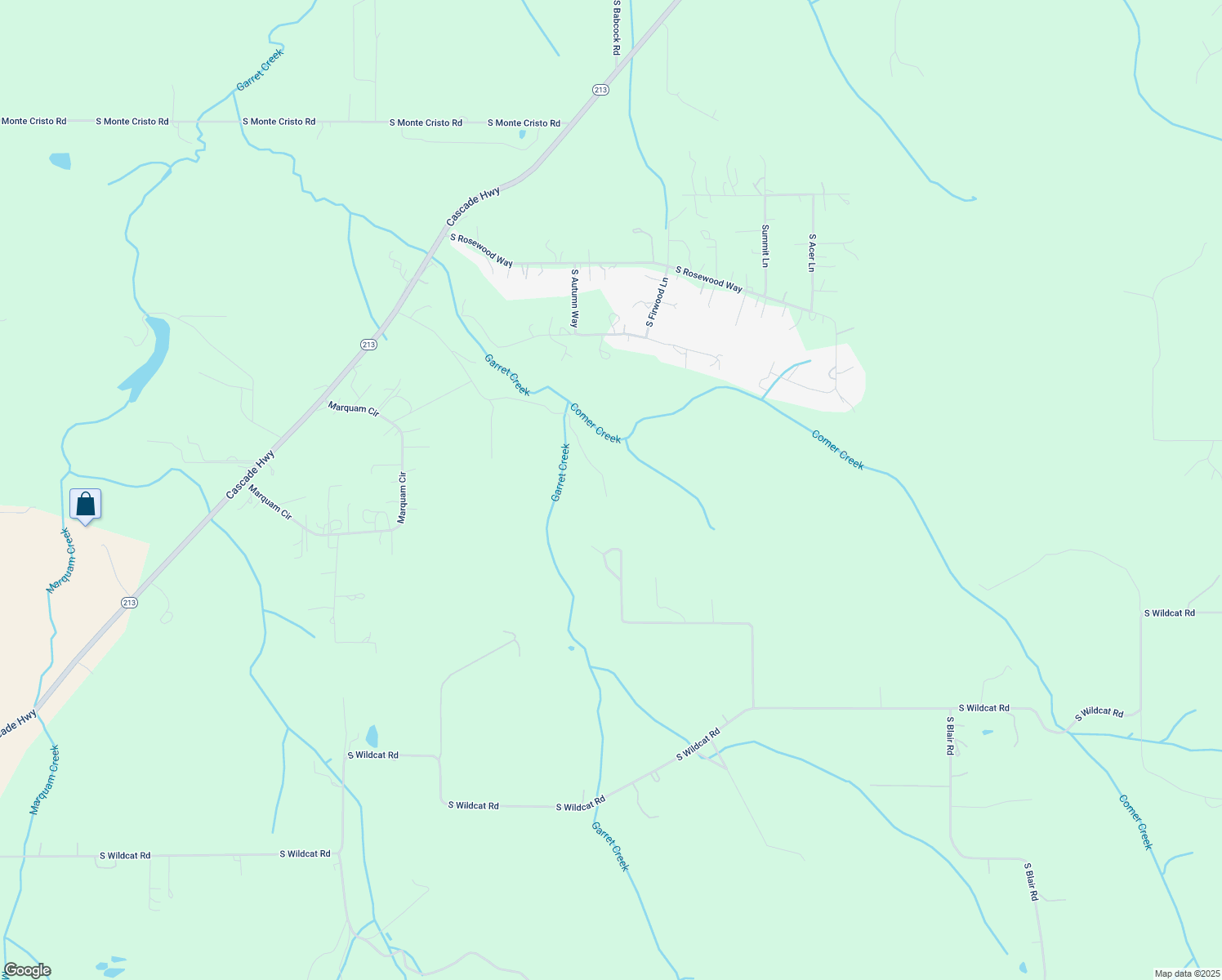 map of restaurants, bars, coffee shops, grocery stores, and more near 35588 South Highway 213 in Molalla