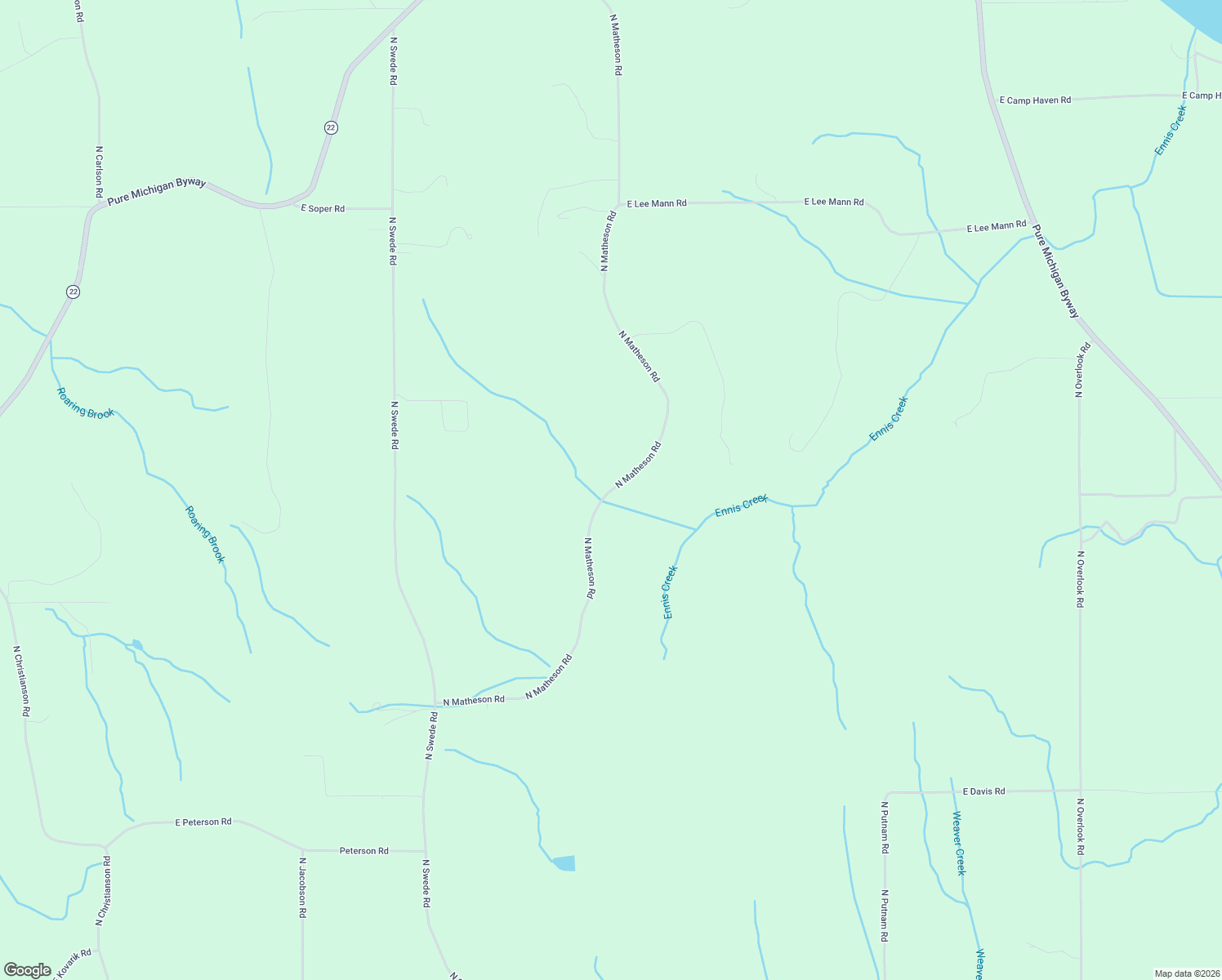 map of restaurants, bars, coffee shops, grocery stores, and more near 7401 North Matheson Road in Northport