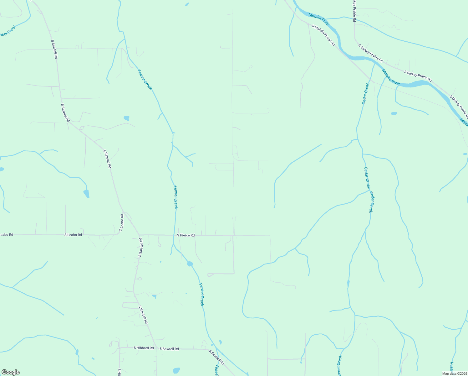 map of restaurants, bars, coffee shops, grocery stores, and more near 35550 South Aqua Springs Road in Molalla