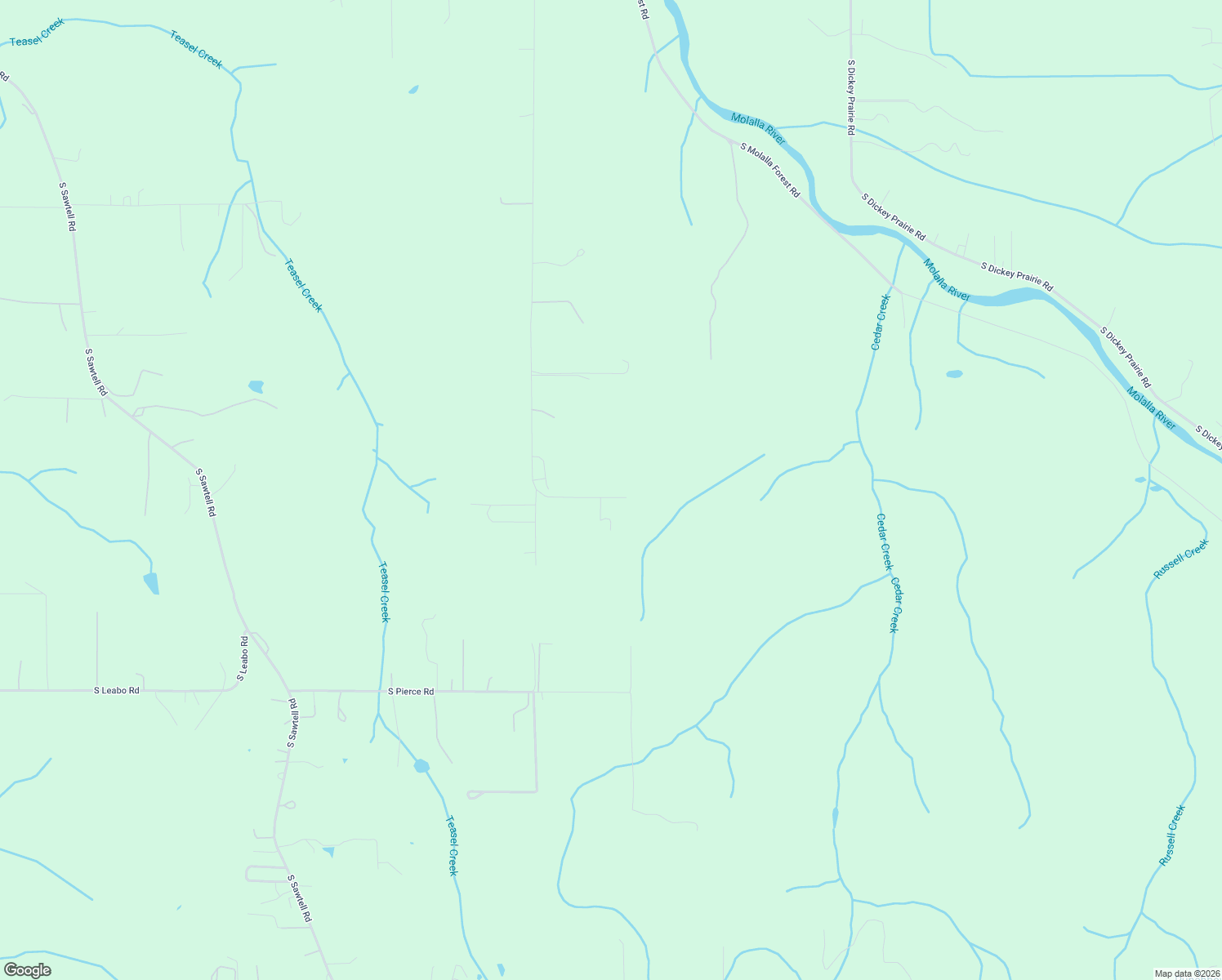 map of restaurants, bars, coffee shops, grocery stores, and more near 35458 South Ellis Road in Molalla