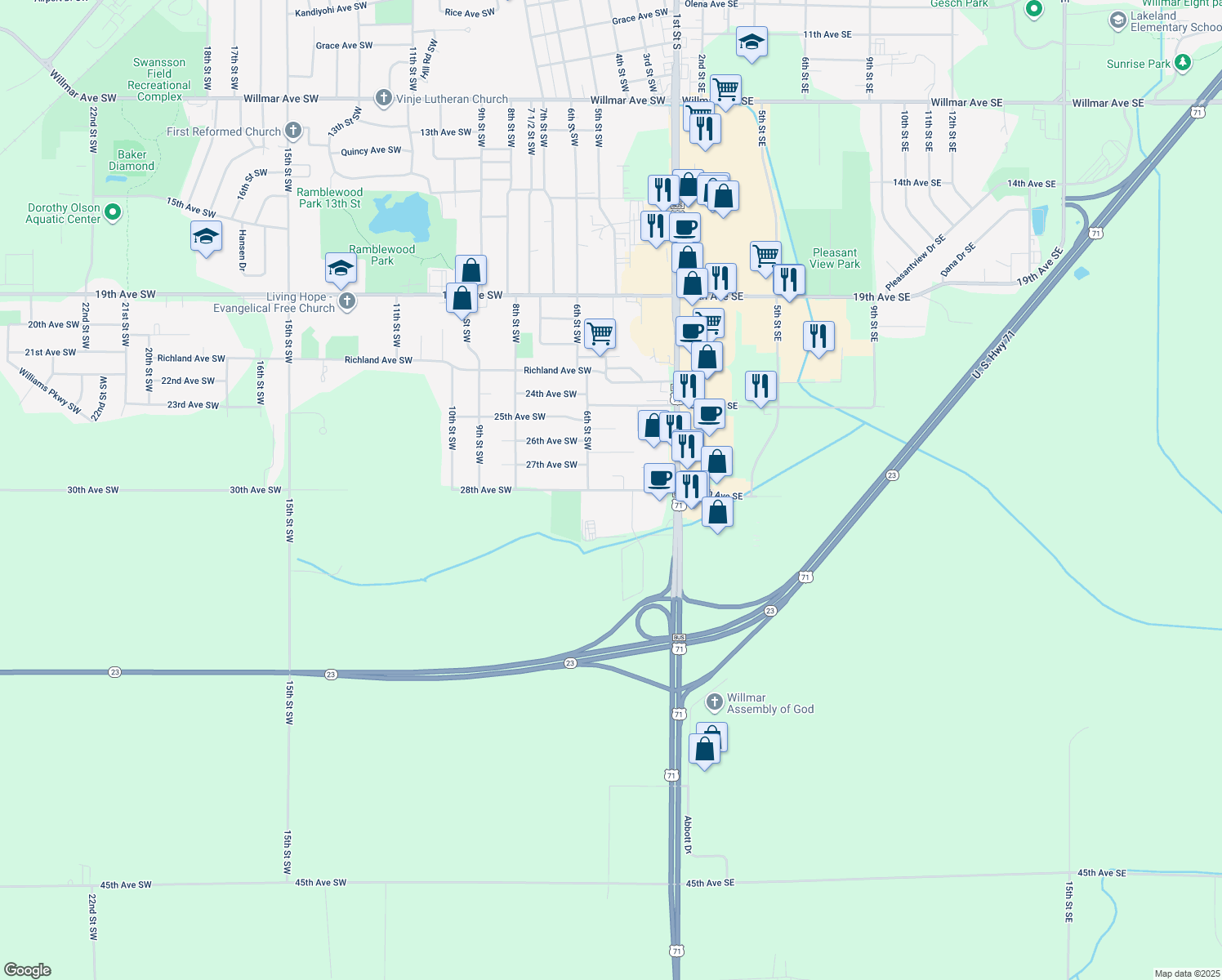 509 28th Avenue Southwest, Willmar MN Walk Score