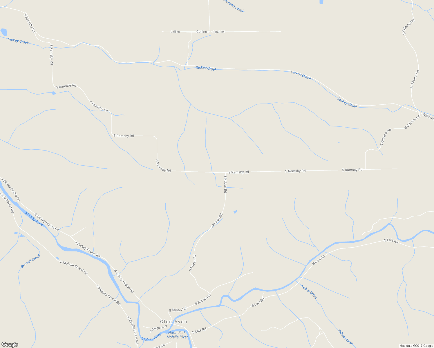 map of restaurants, bars, coffee shops, grocery stores, and more near 35081 South Kuban Road in Molalla